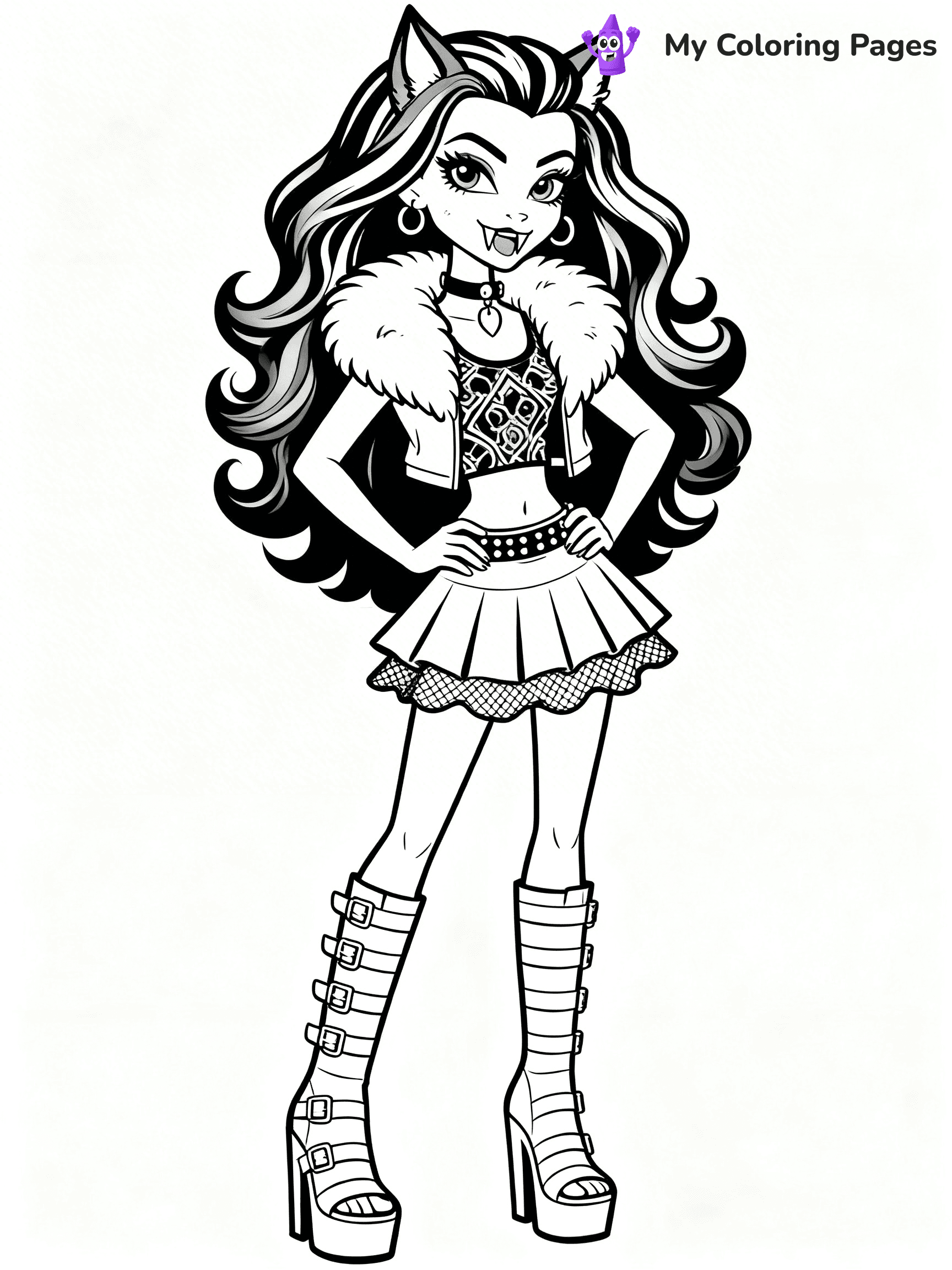 Frankie Monster High Coloring Pages - 18