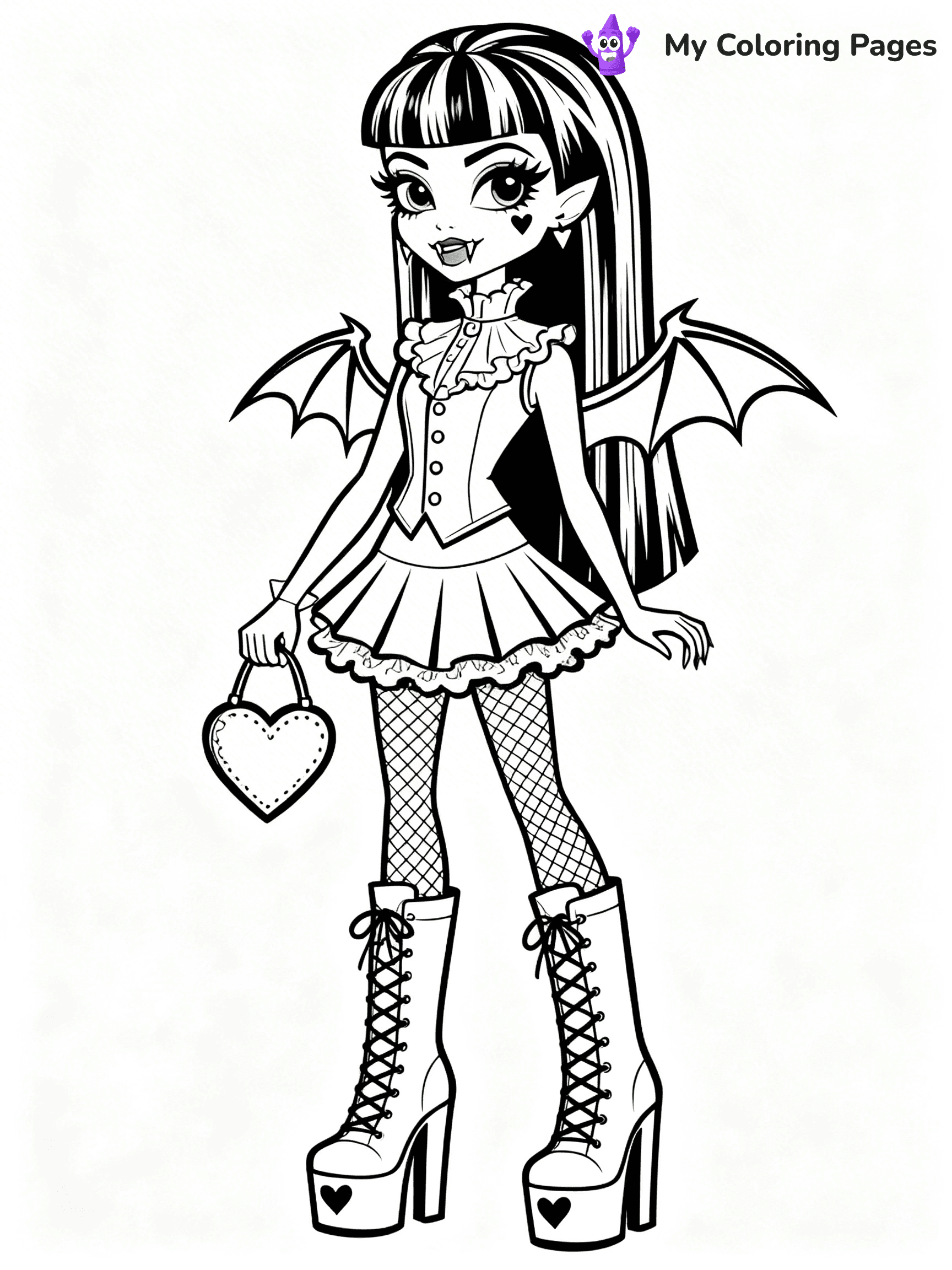 Frankie Monster High Coloring Pages - 17
