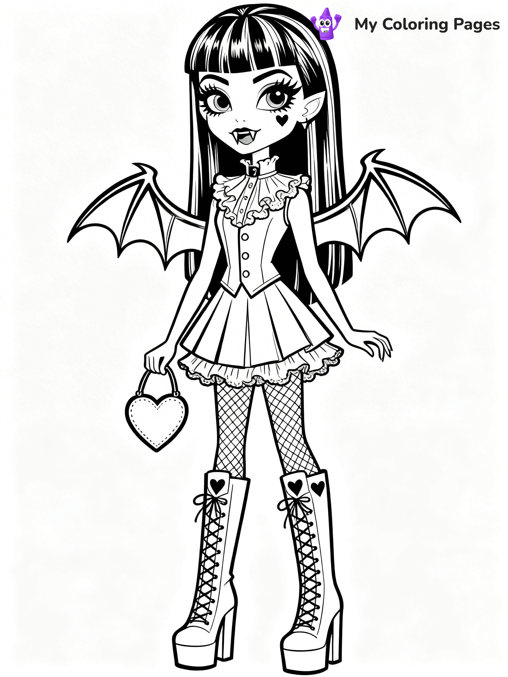 Frankie Monster High Coloring Pages - 16