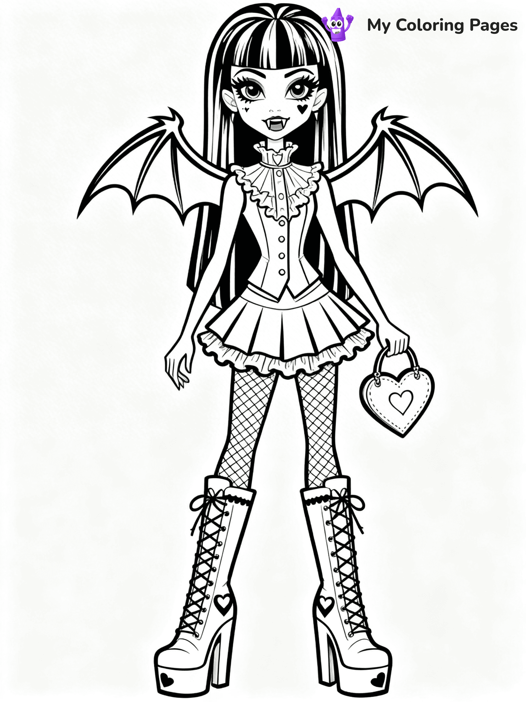 Frankie Monster High Coloring Pages - 15