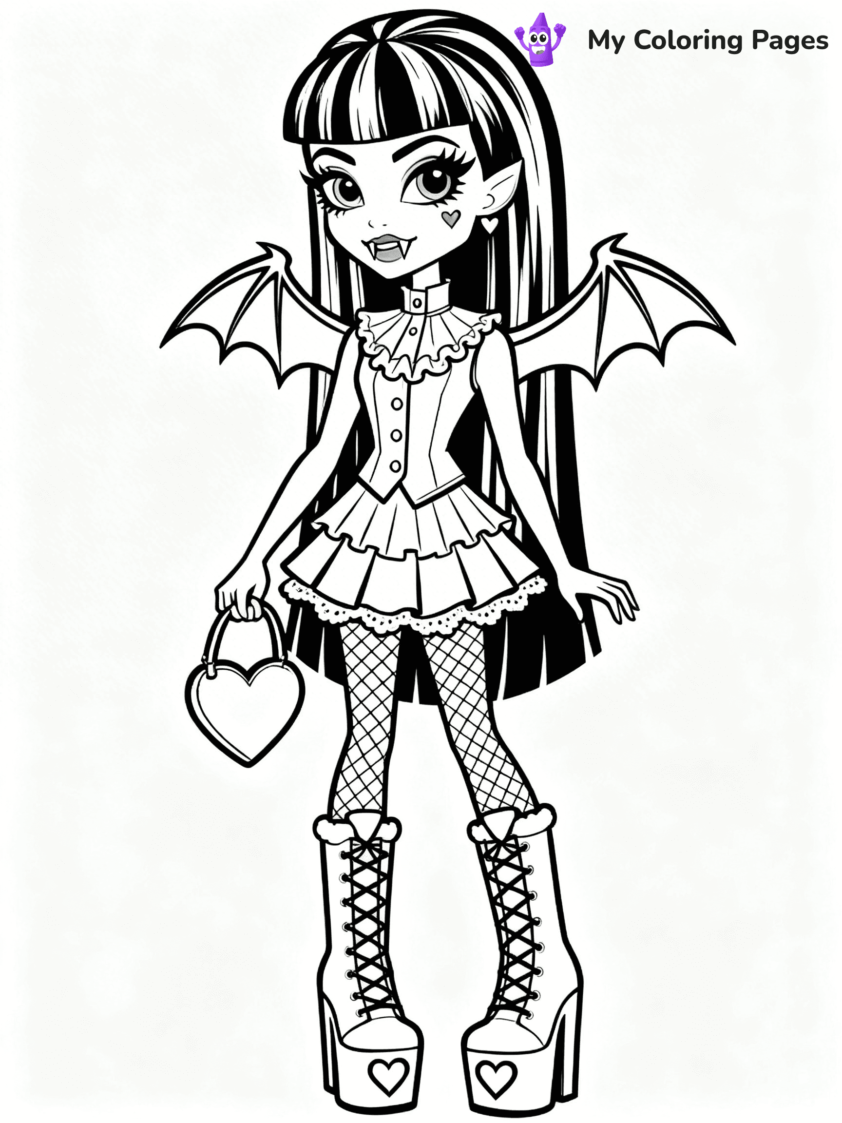 Frankie Monster High Coloring Pages - 14