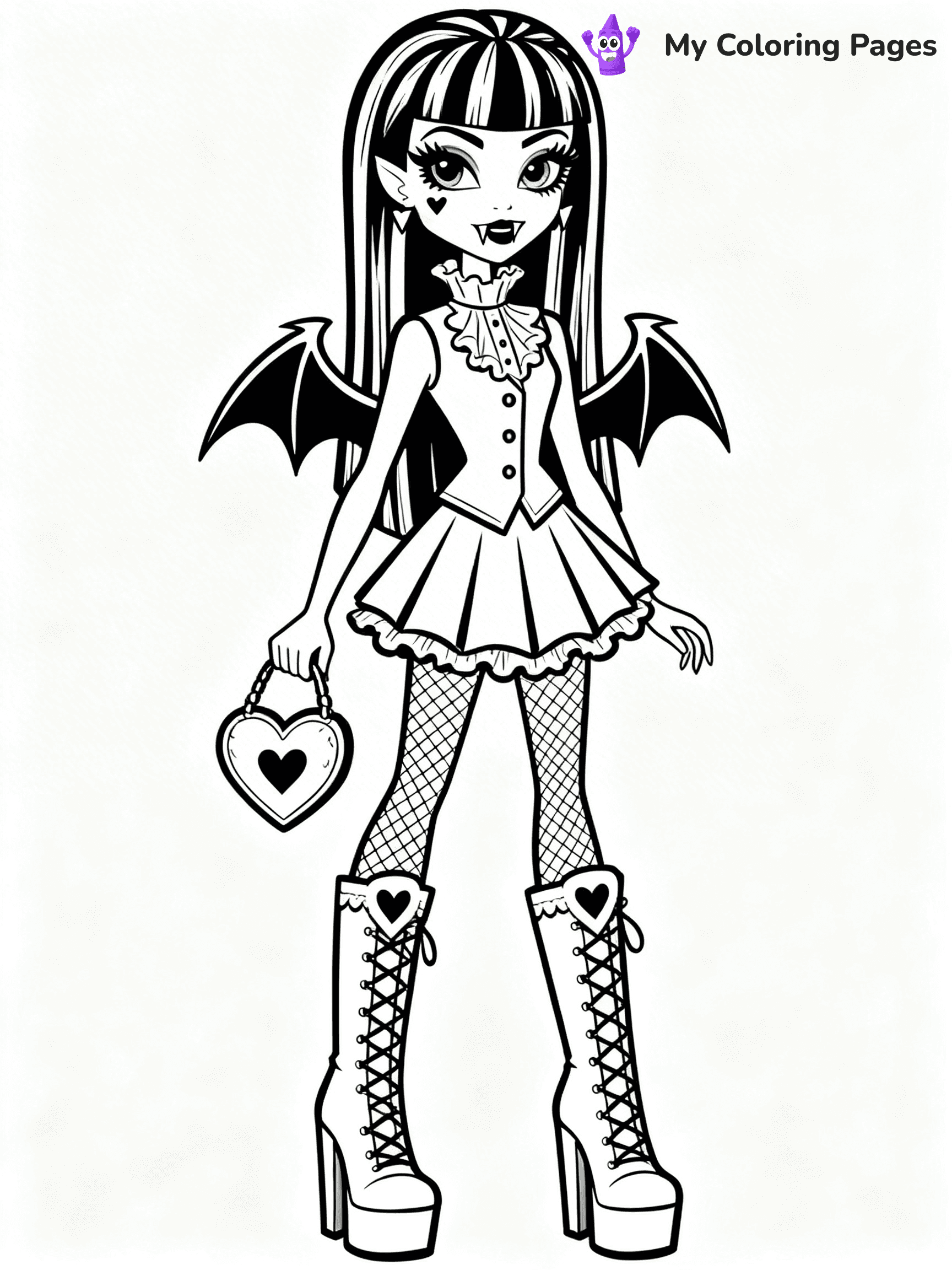Frankie Monster High Coloring Pages - 13