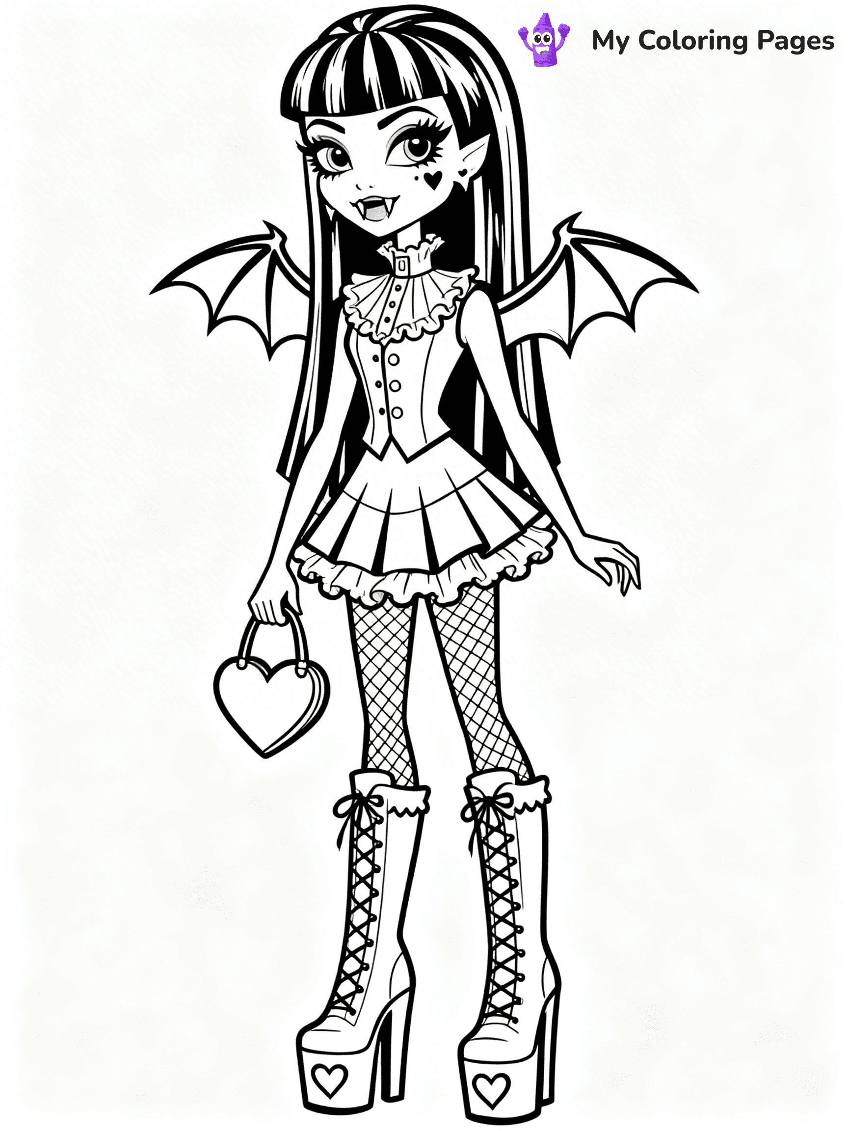 Frankie Monster High Coloring Pages - 12