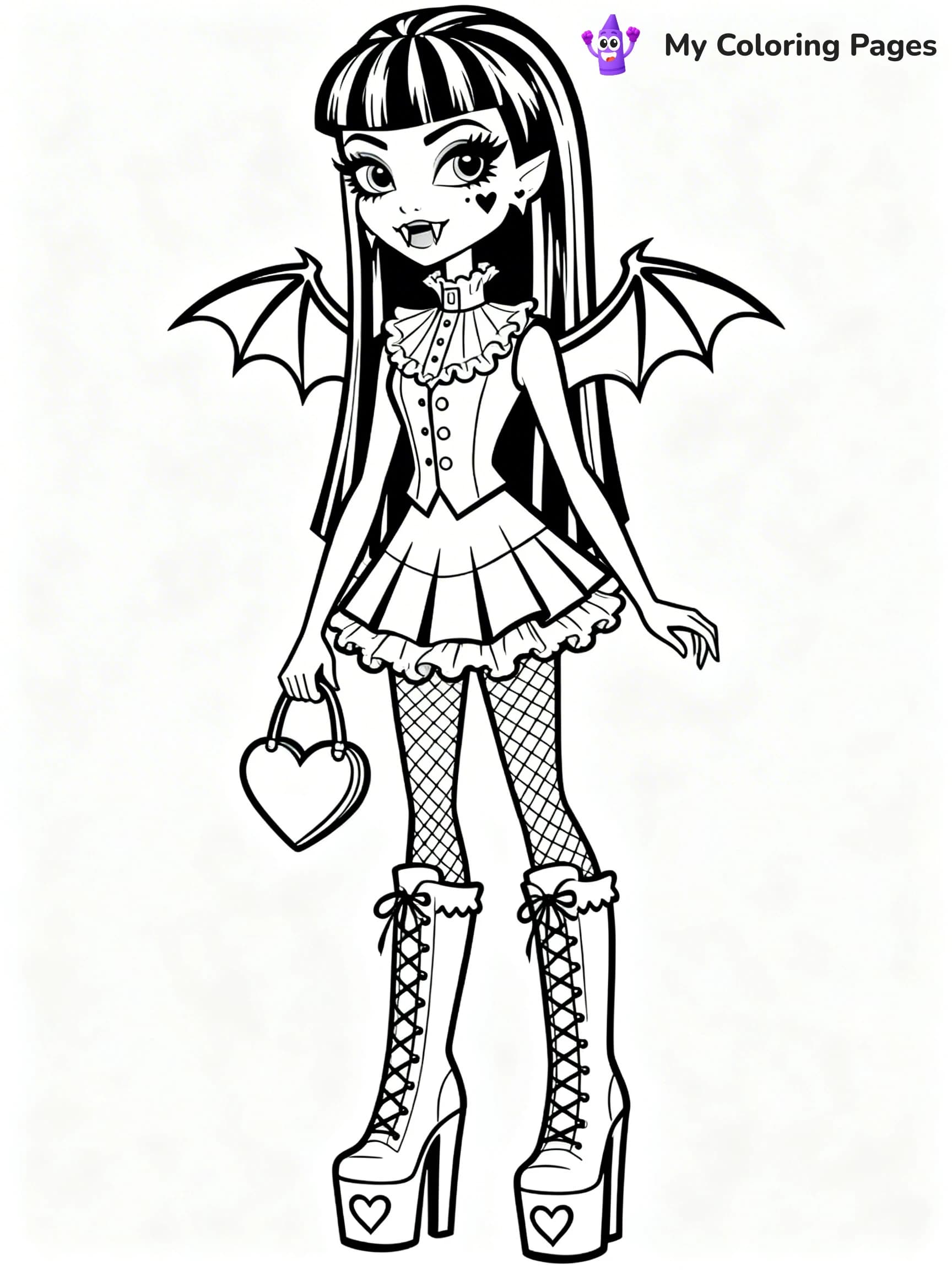 Frankie Monster High Coloring Pages - 12