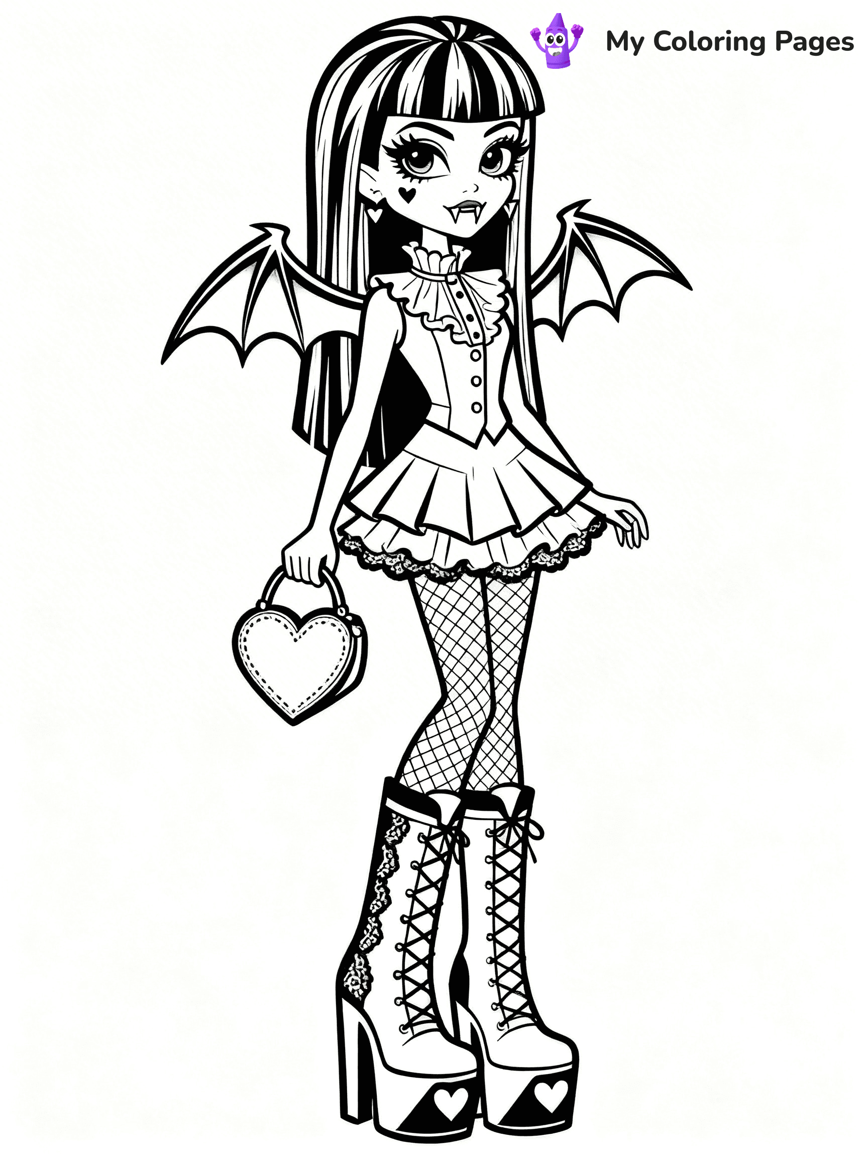 Frankie Monster High Coloring Pages - 11