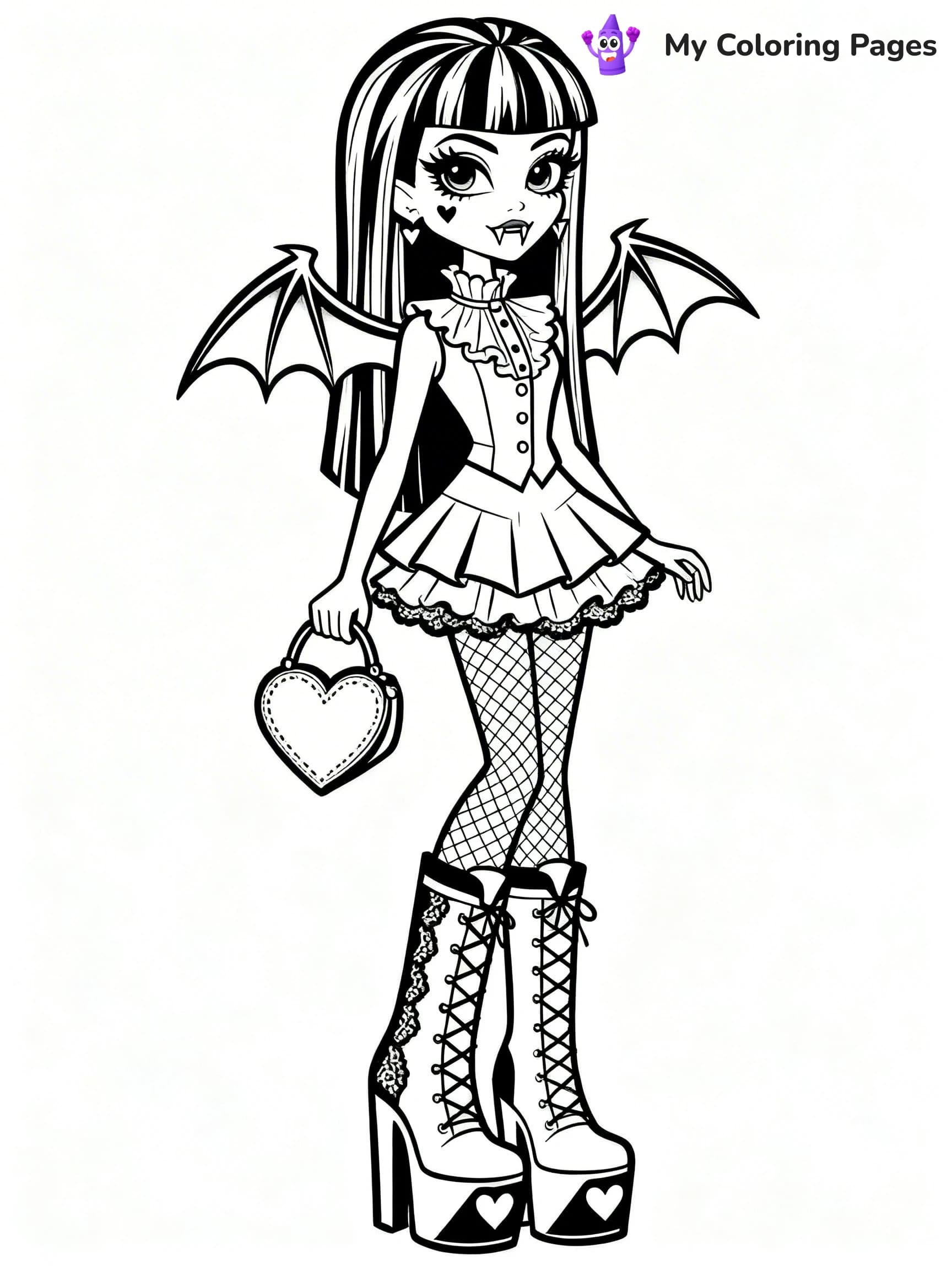 Frankie Monster High Coloring Pages - 11