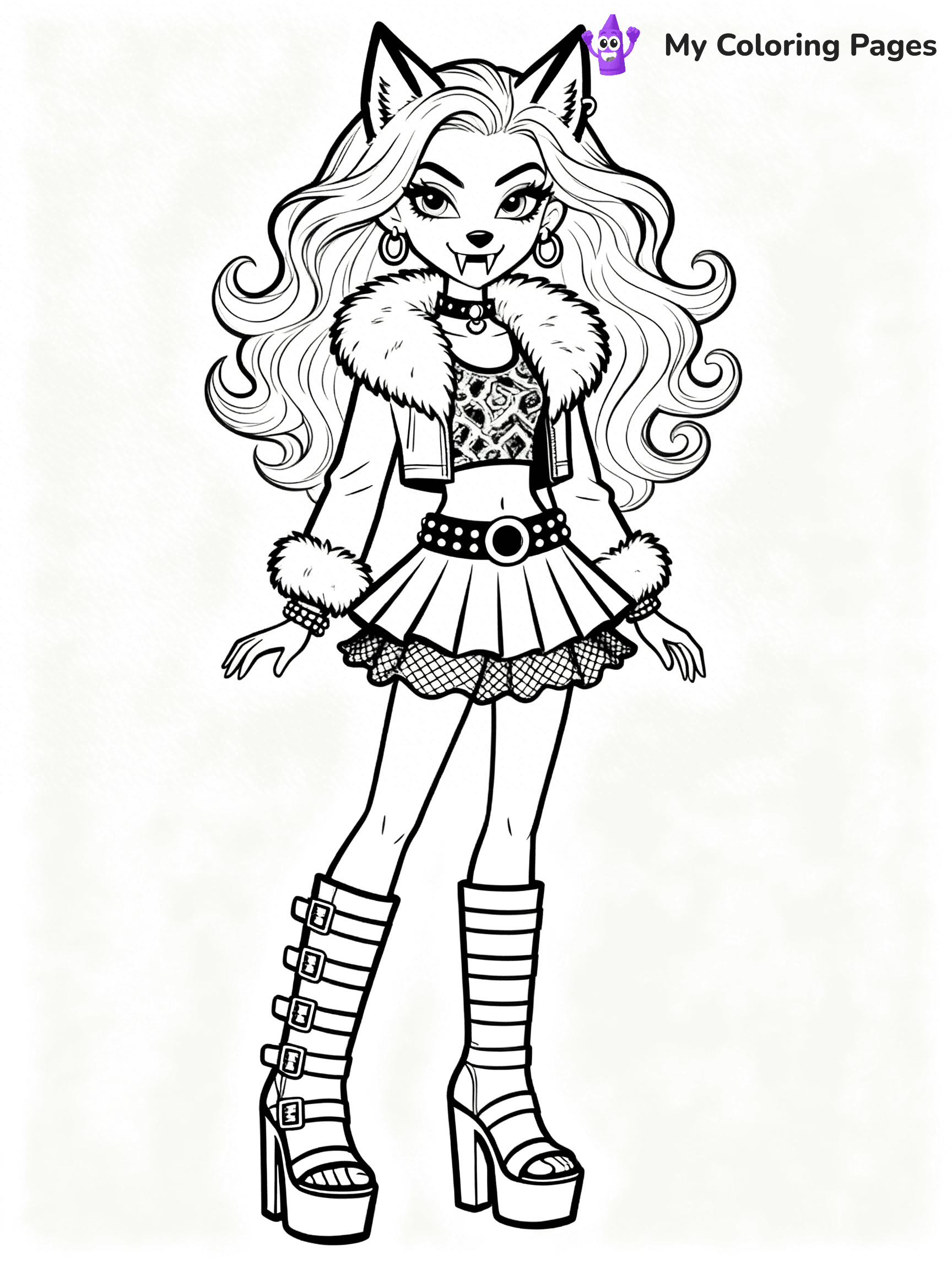 Frankie Monster High Coloring Pages - 3