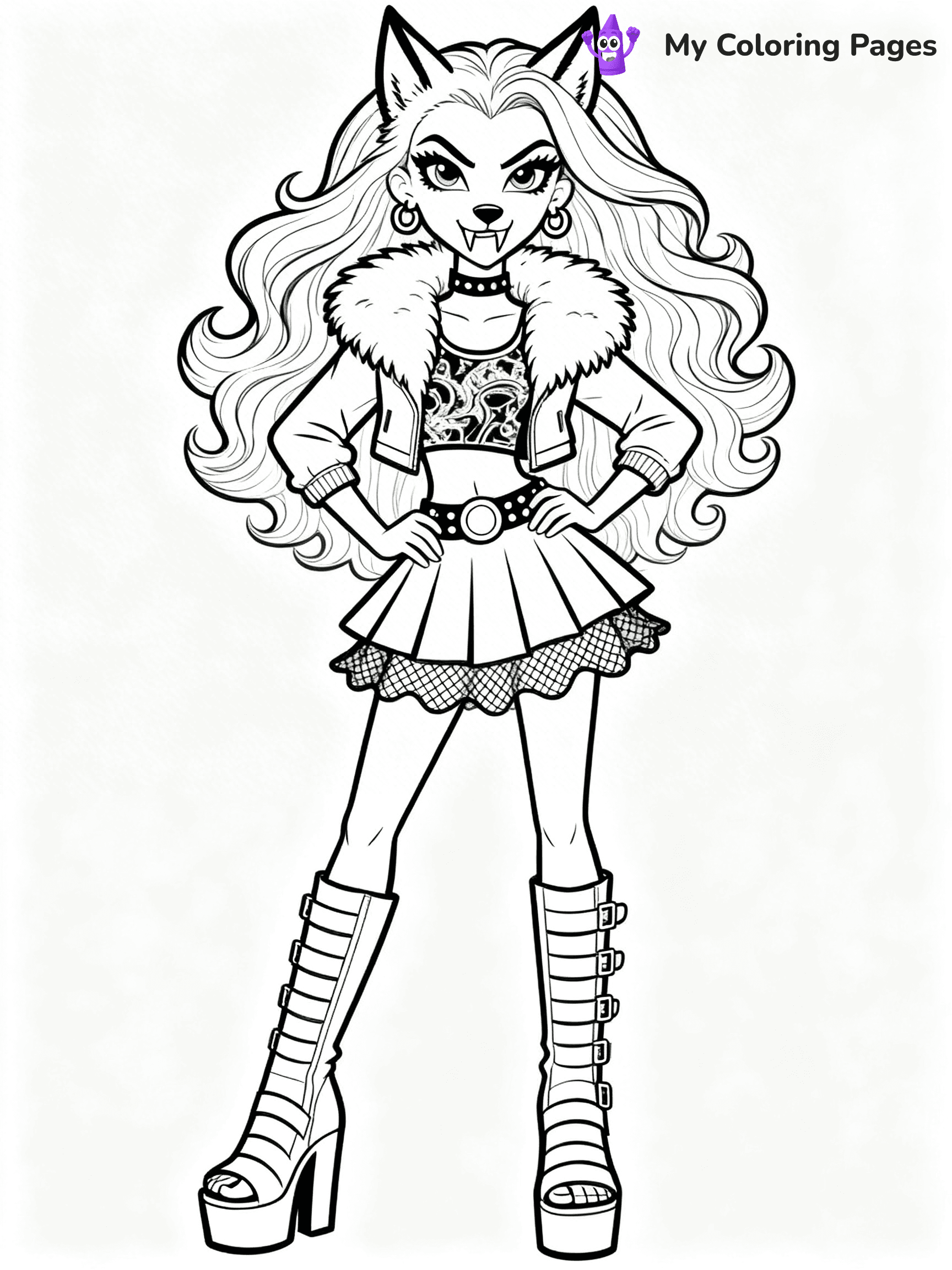 Frankie Monster High Coloring Pages - 2