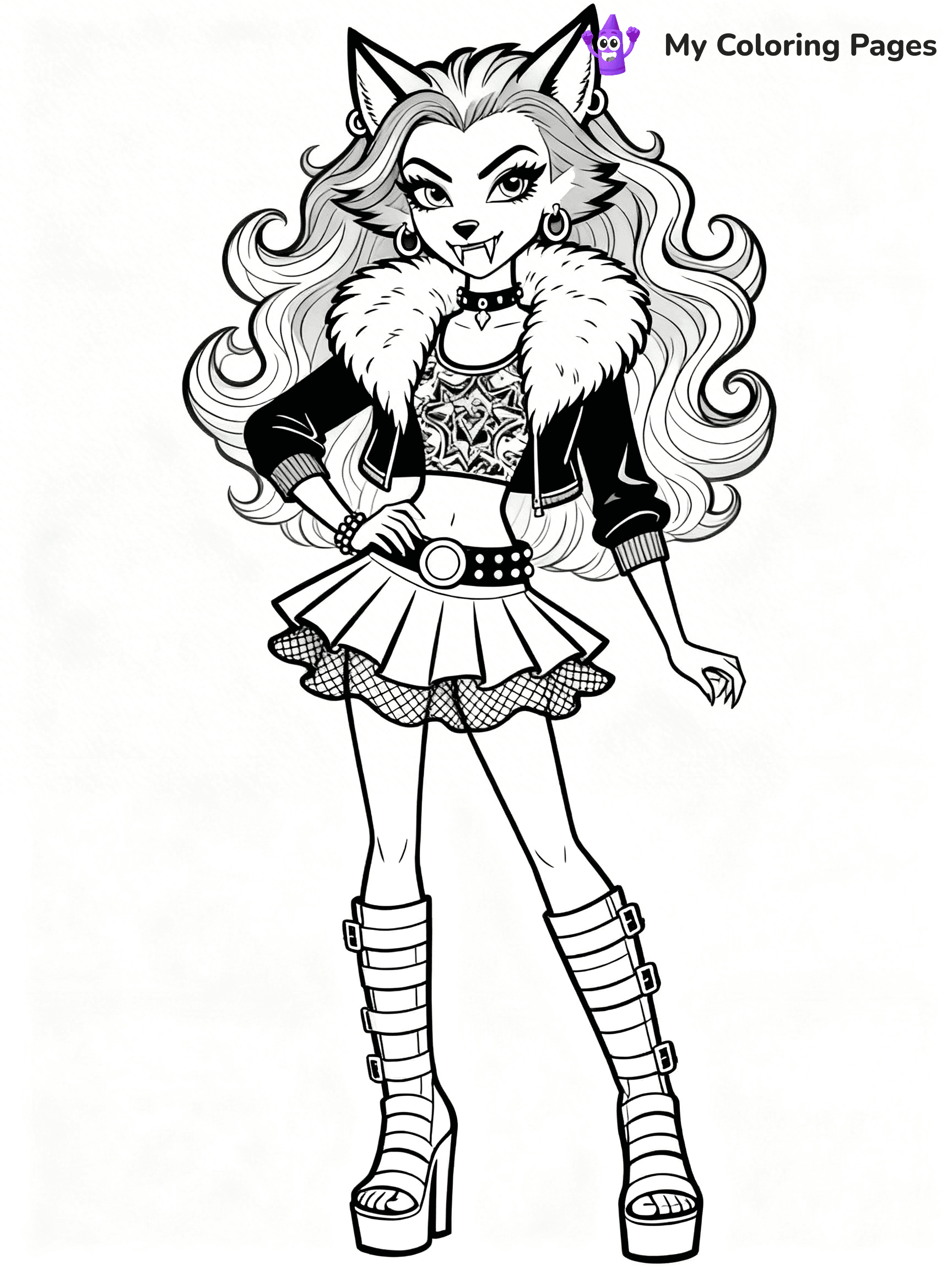 Frankie Monster High Coloring Pages - 1