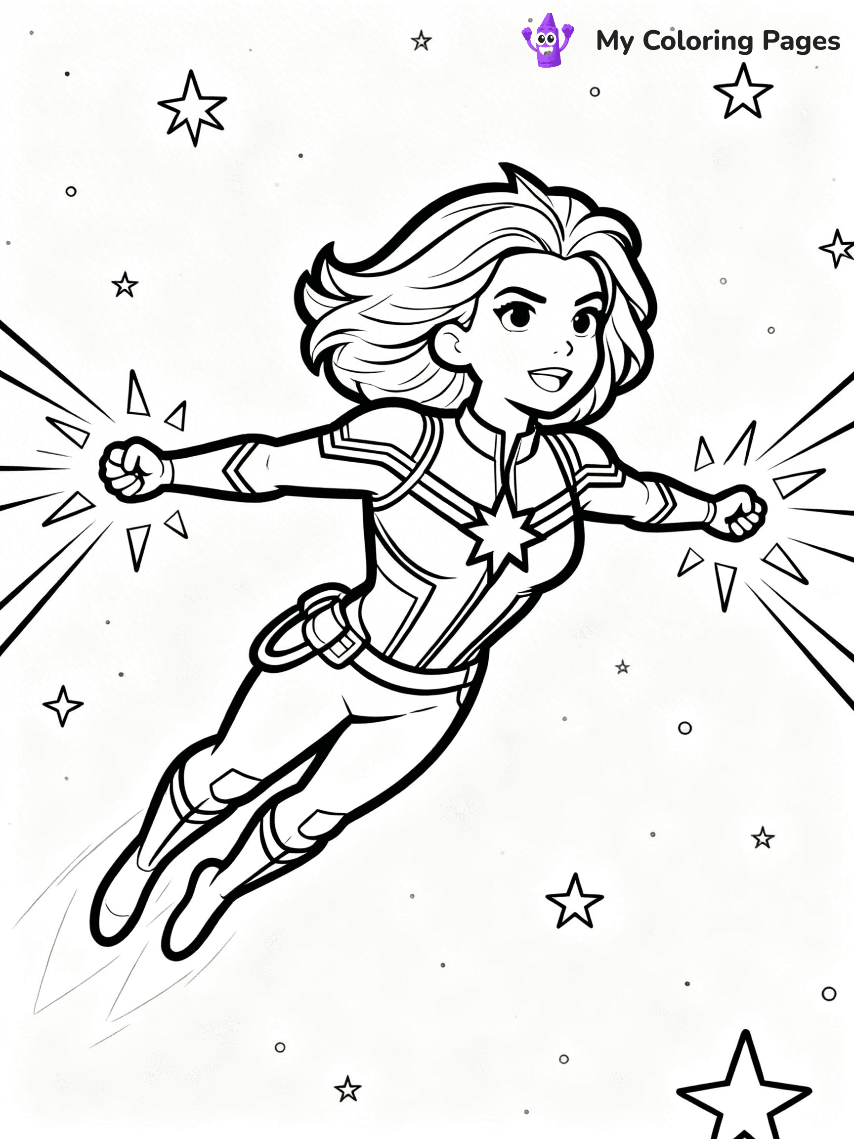 Captain Marvel Coloring Pages - 28