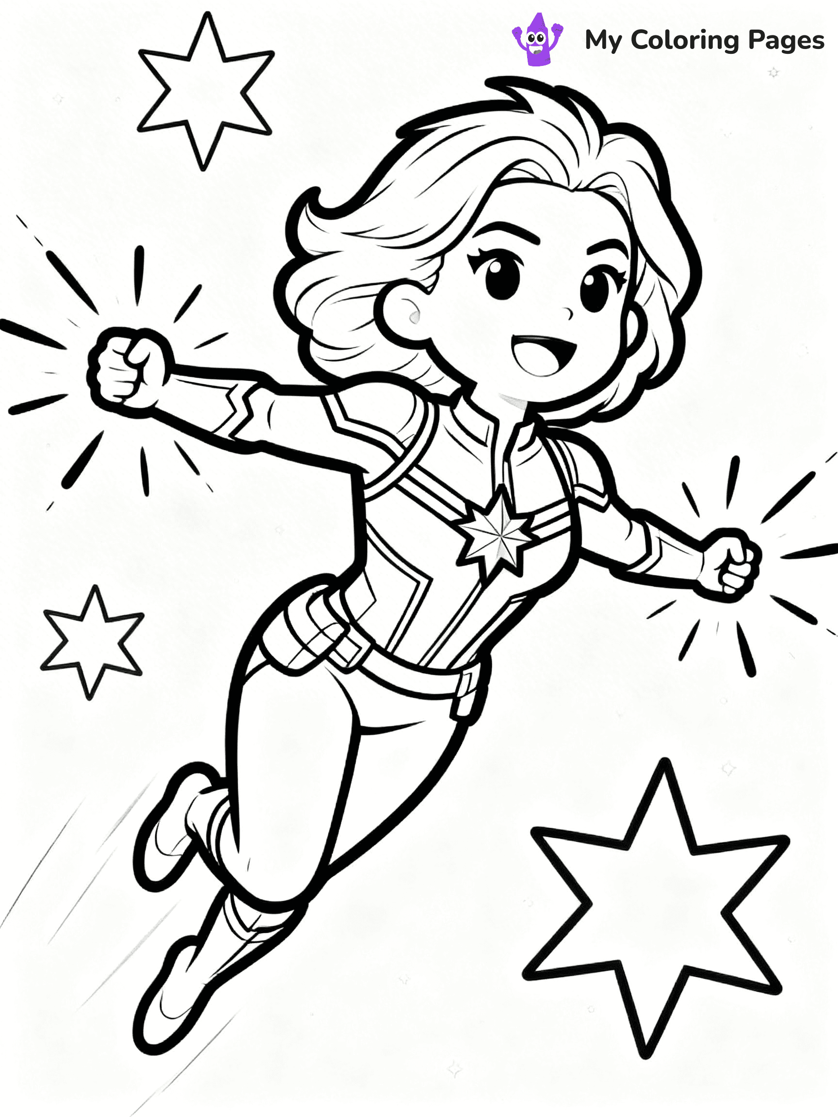 Captain Marvel Coloring Pages - 27