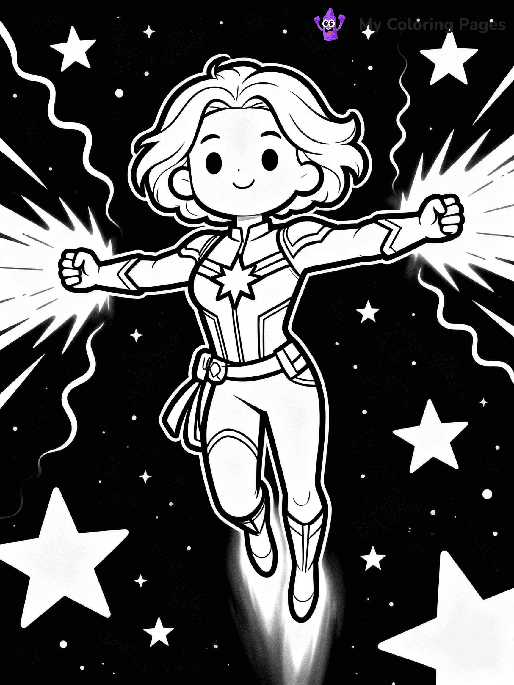 Captain Marvel Coloring Pages - 26