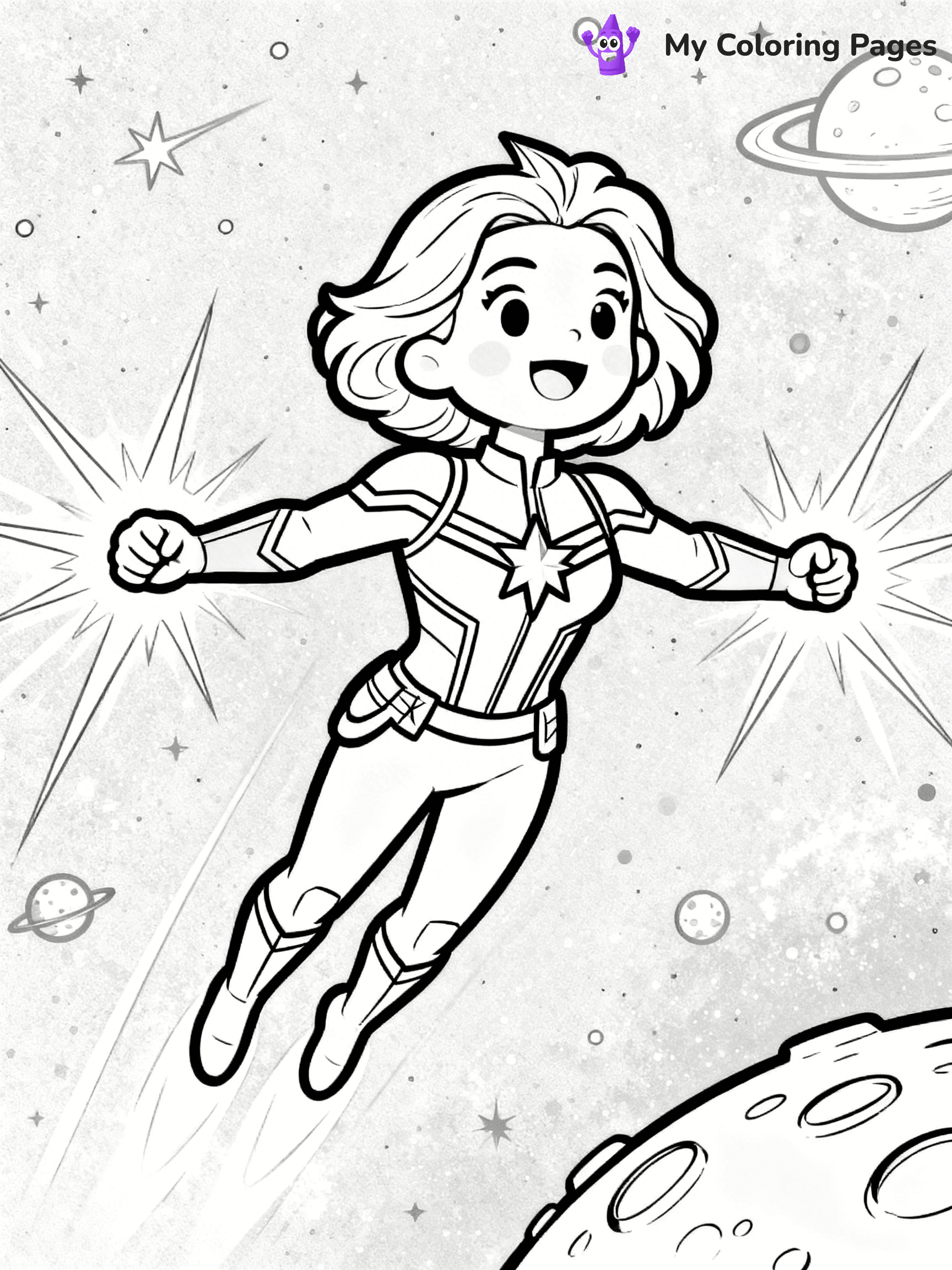 Captain Marvel Coloring Pages - 24