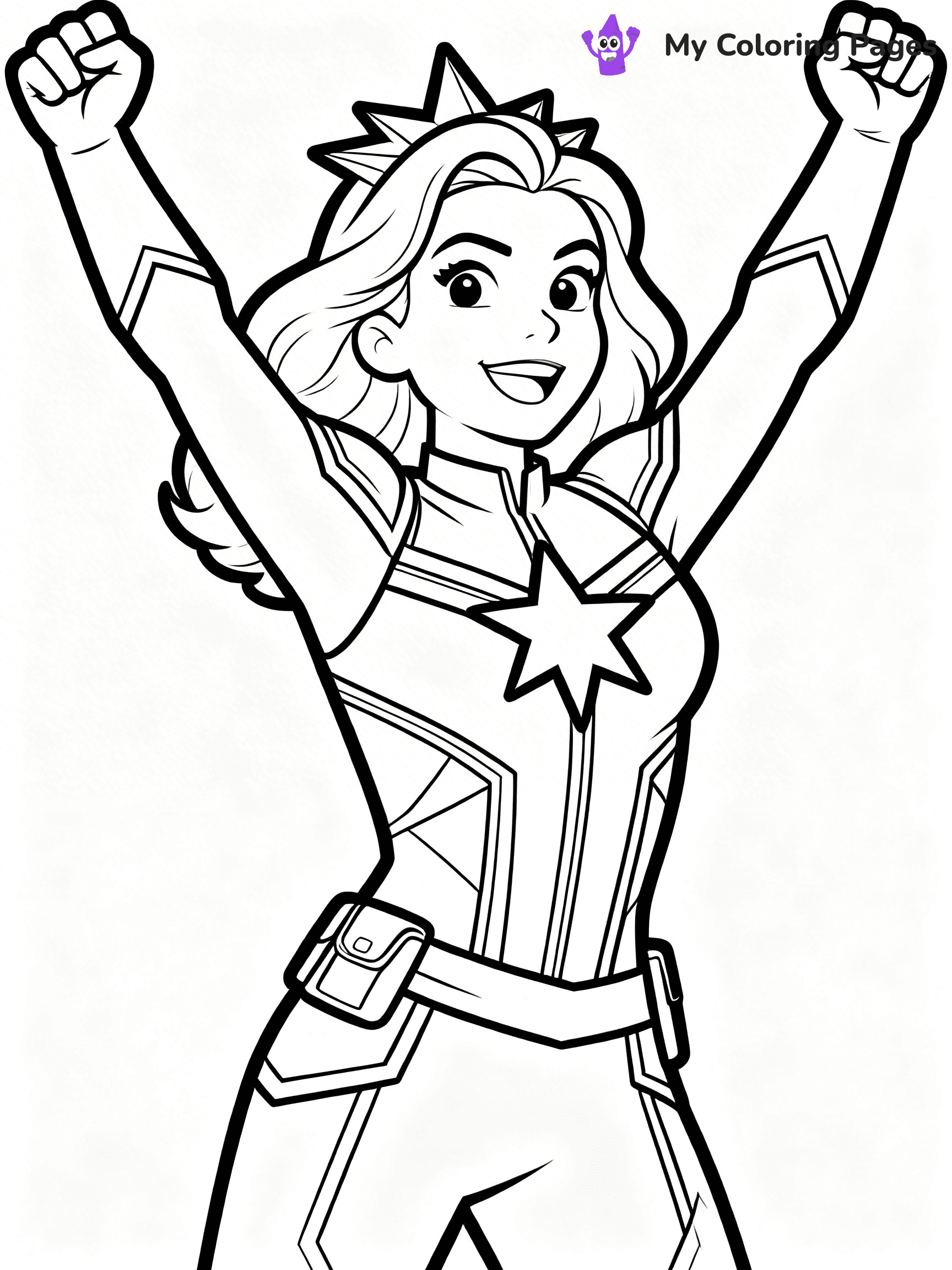 Captain Marvel Coloring Pages - 6