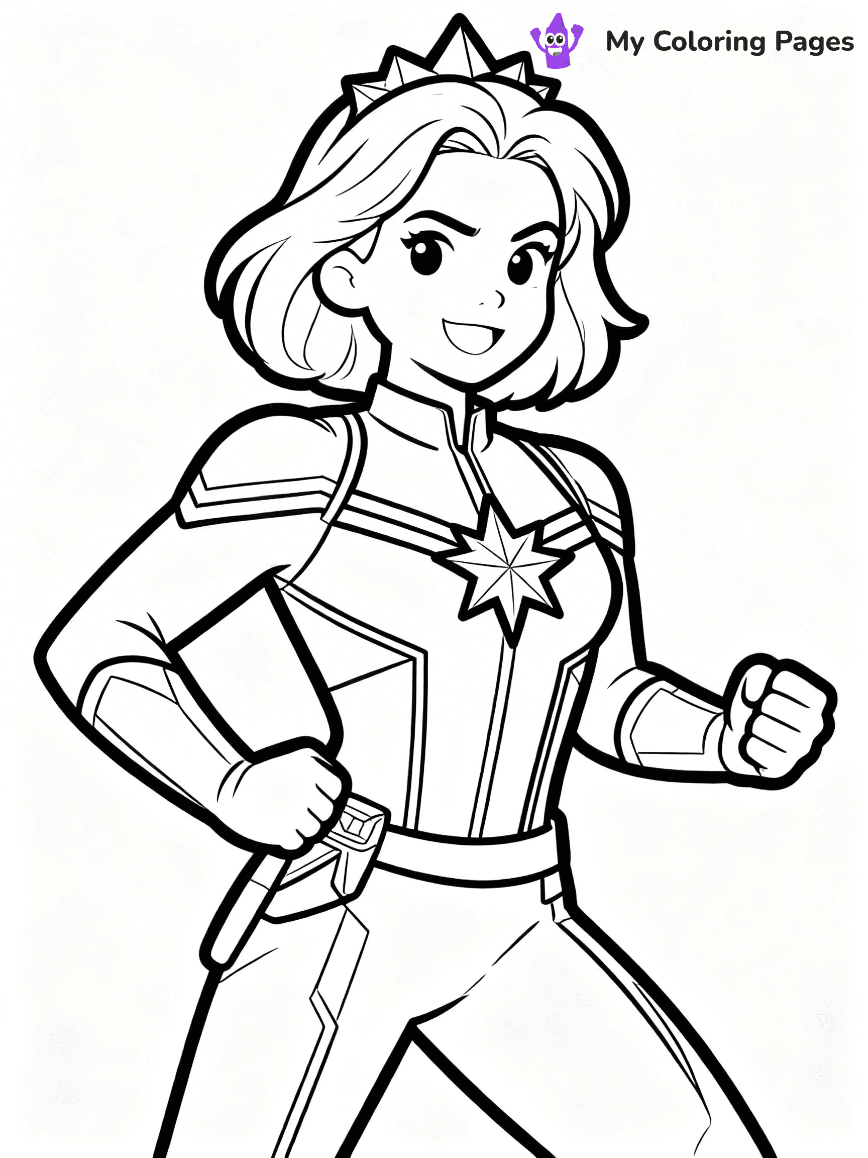 Captain Marvel Coloring Pages - 4