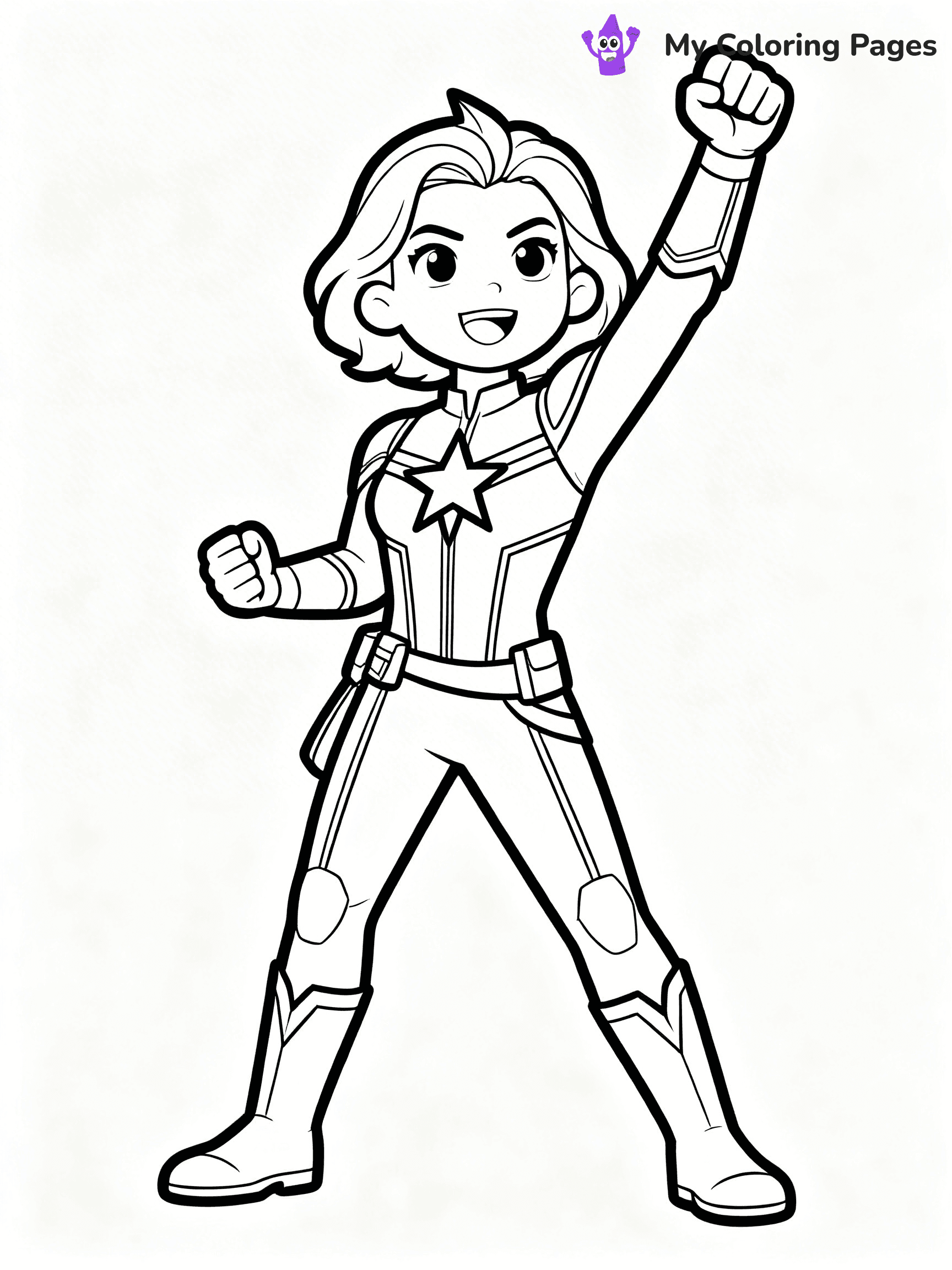 Captain Marvel Coloring Pages - 3