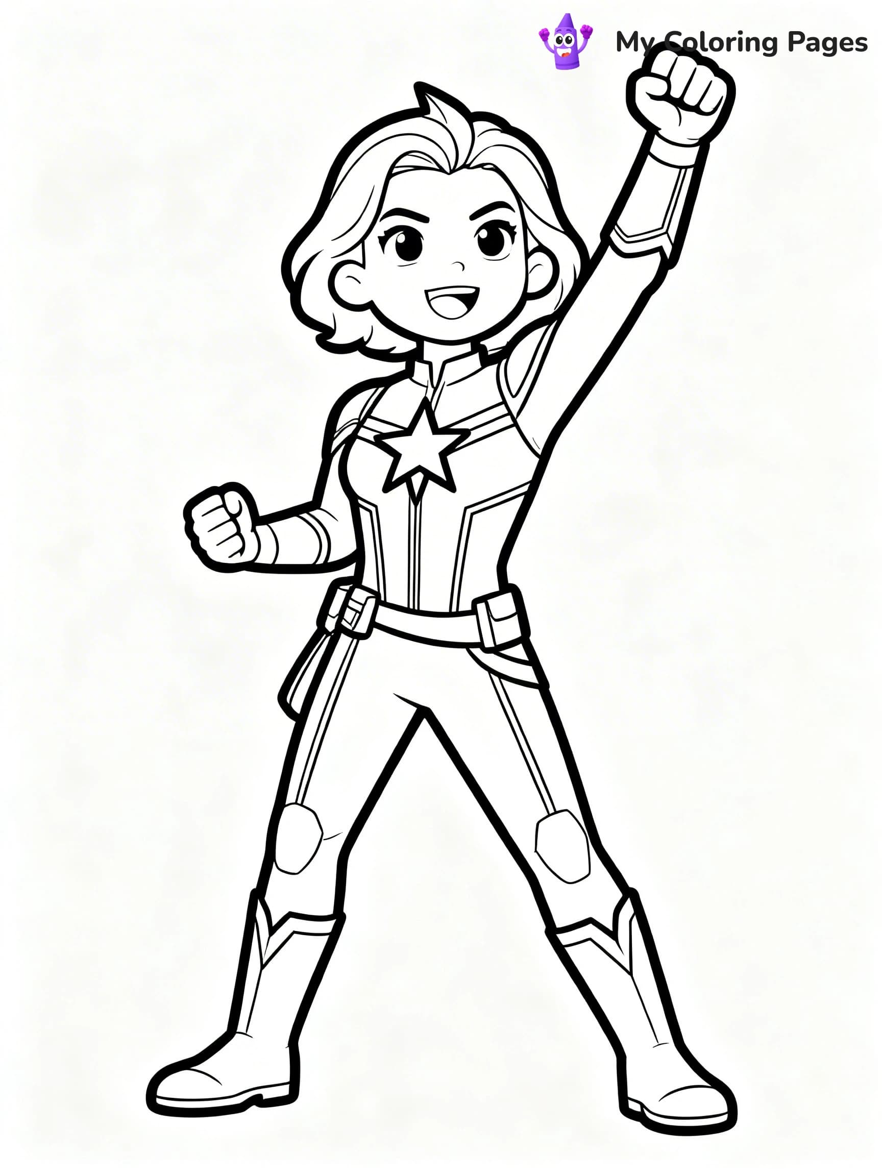 Captain Marvel Coloring Pages - 3