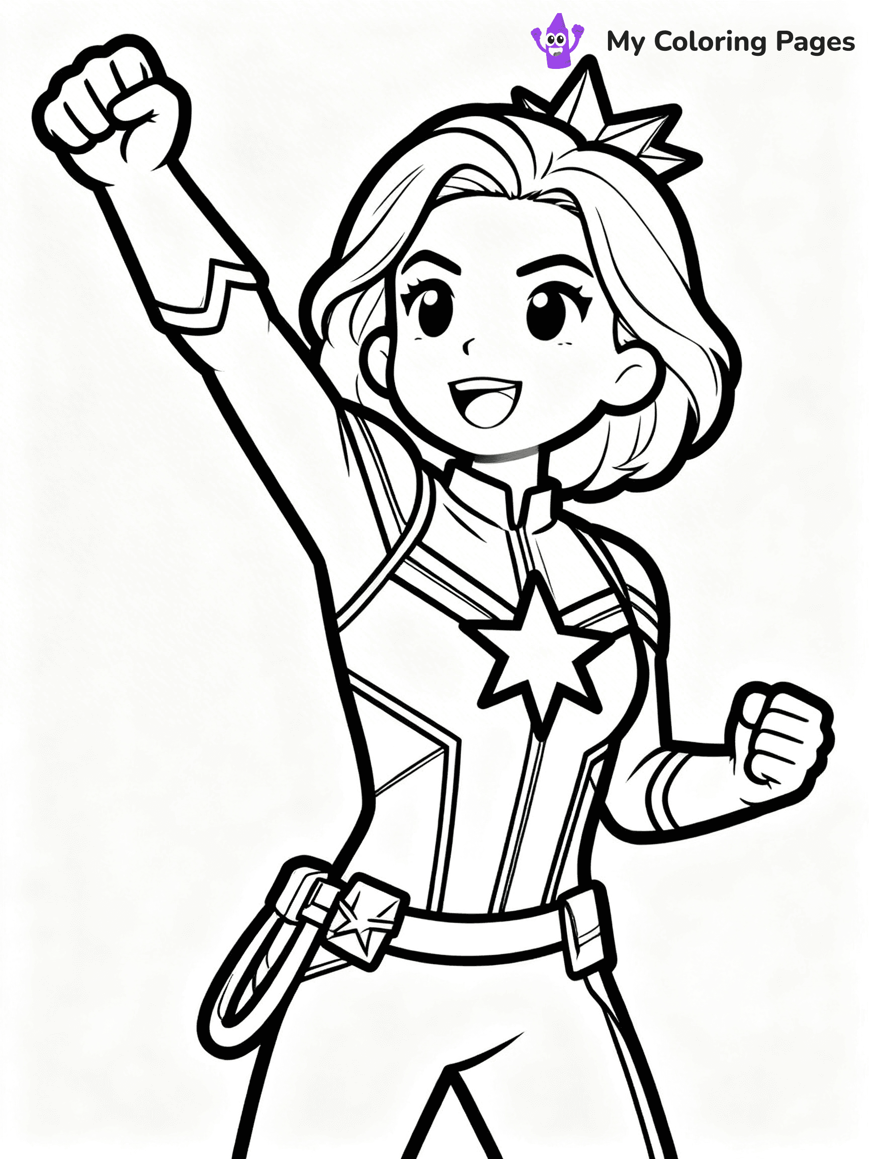 Captain Marvel Coloring Pages - 2