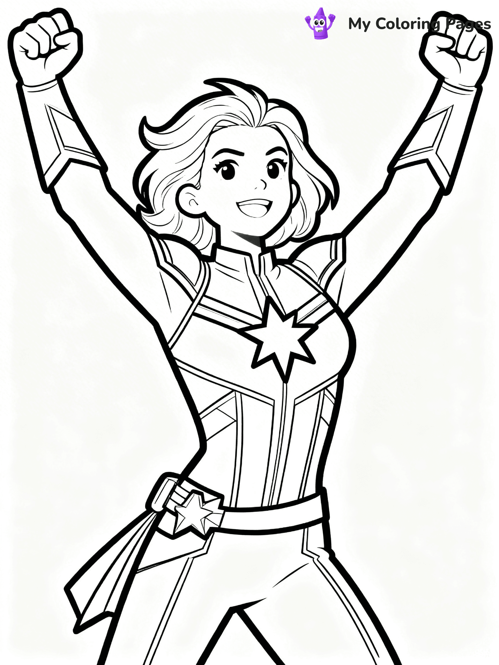Captain Marvel Coloring Pages - 1
