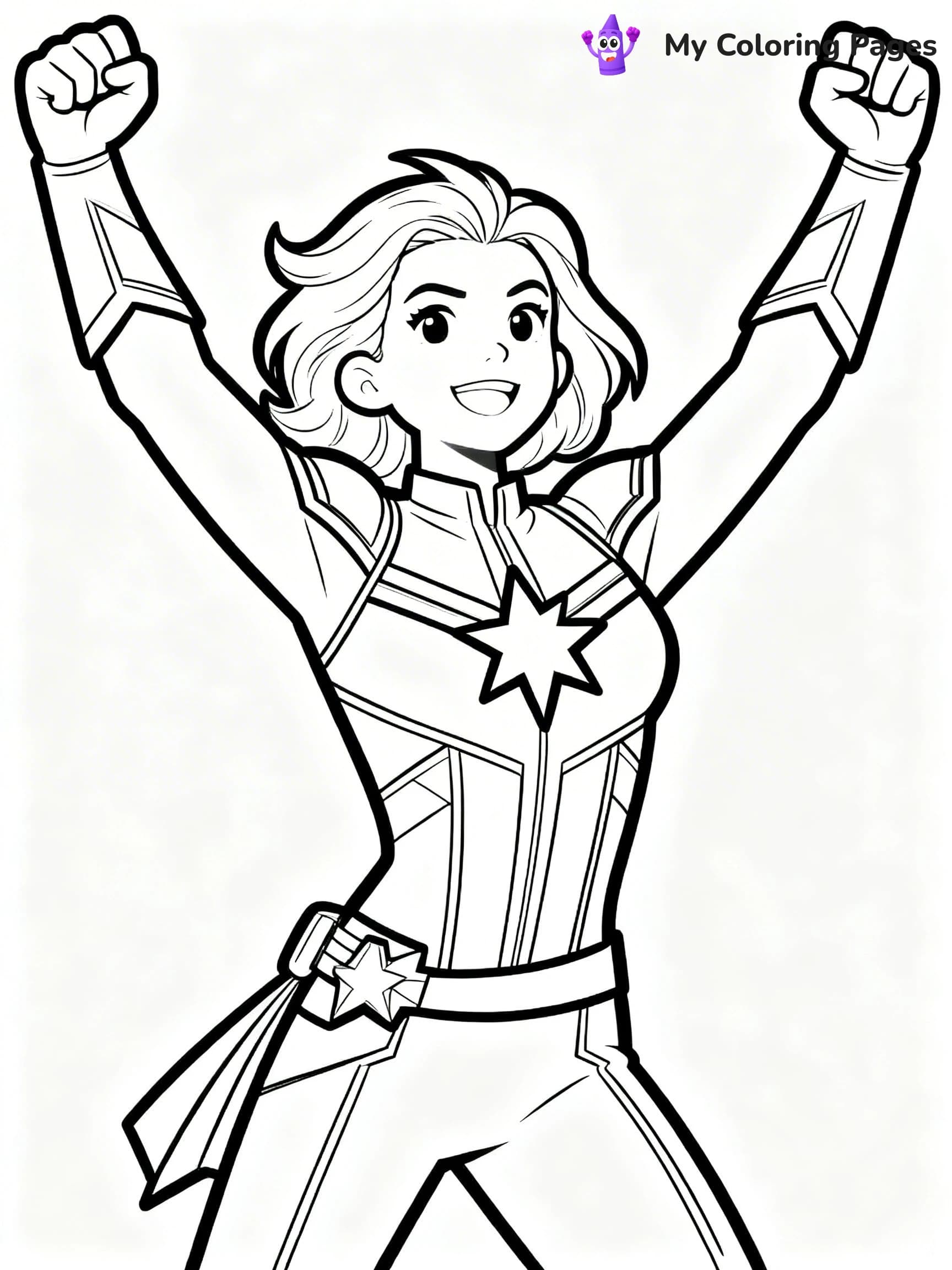 Captain Marvel Coloring Pages - 1