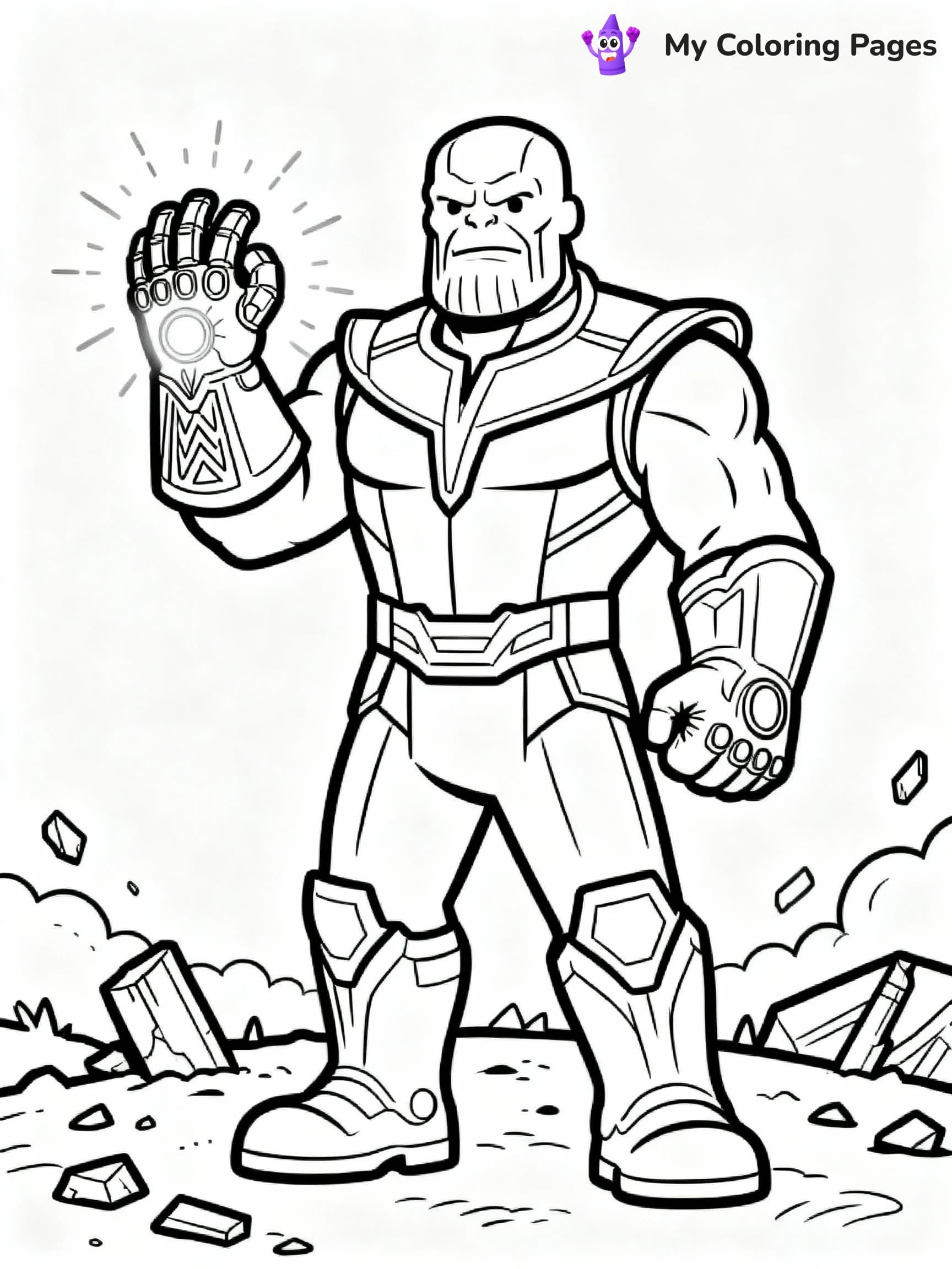 Thanos Coloring Pages - 23