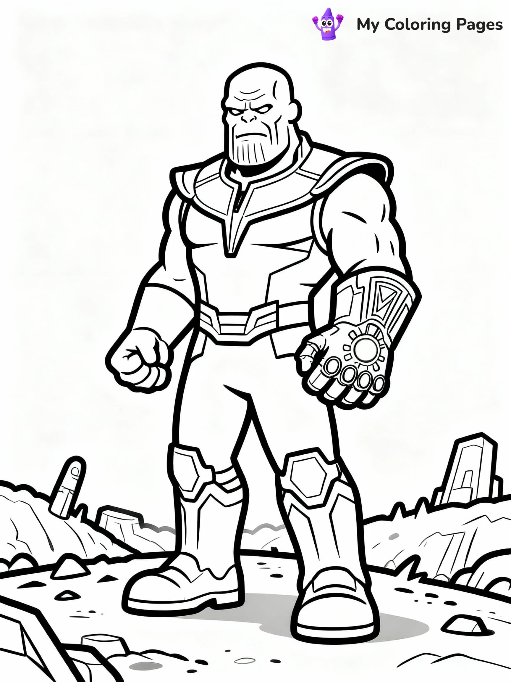 Thanos Coloring Pages - 22