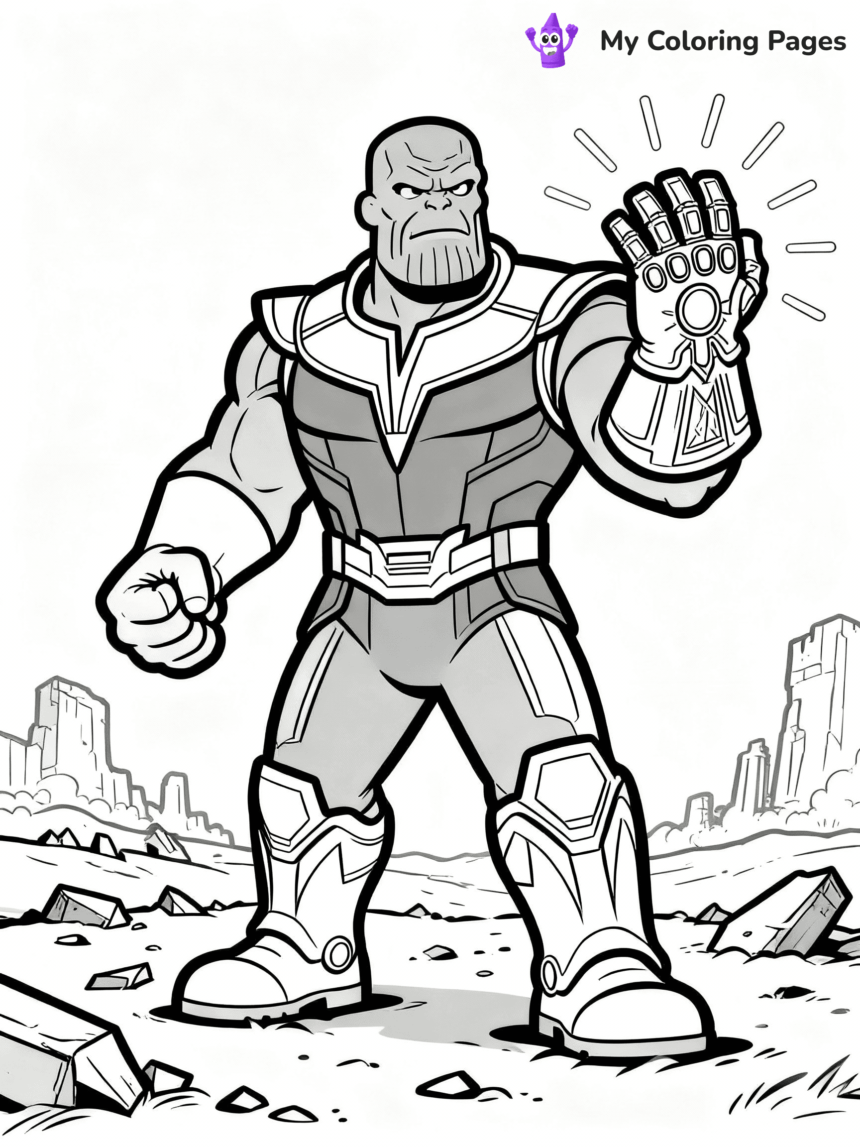 Thanos Coloring Pages - 21