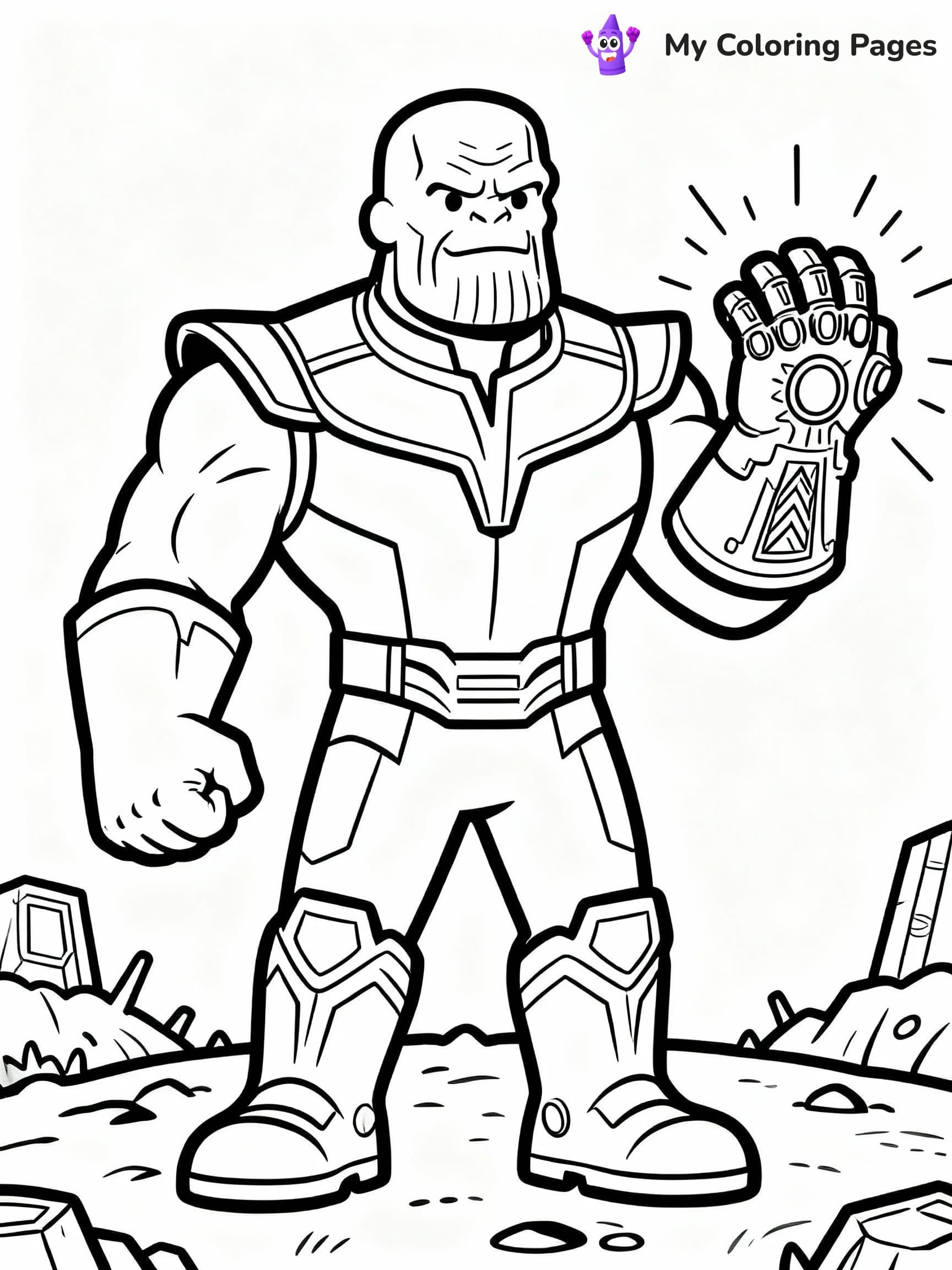 Thanos Coloring Pages - 19