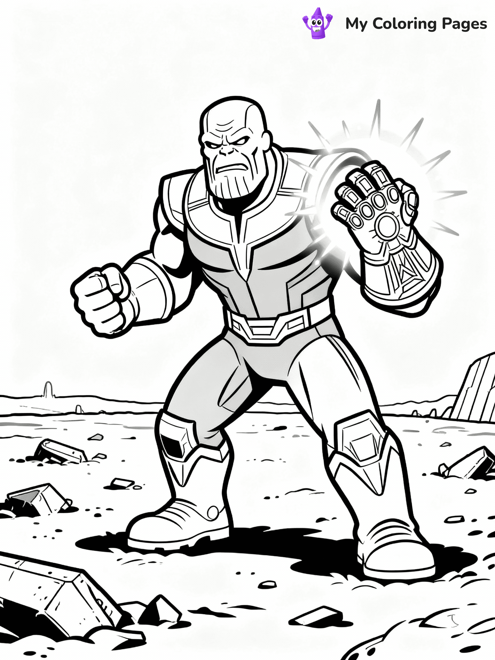 Thanos Coloring Pages - 17