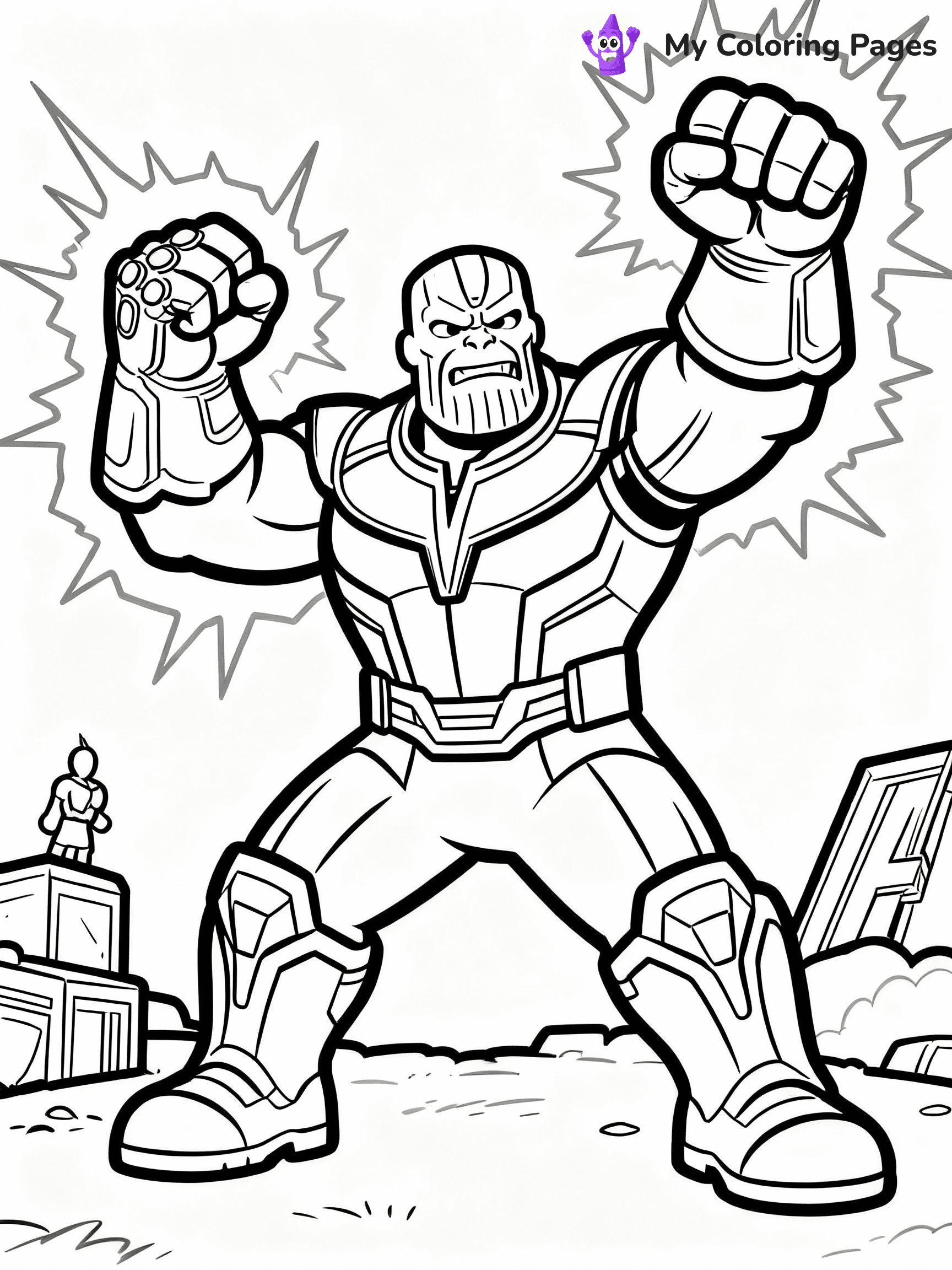 Thanos Coloring Pages - 16