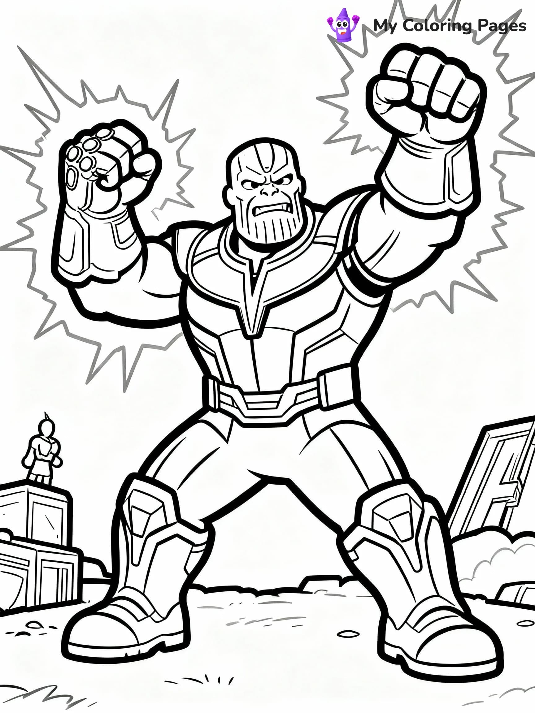 Thanos Coloring Pages - 16