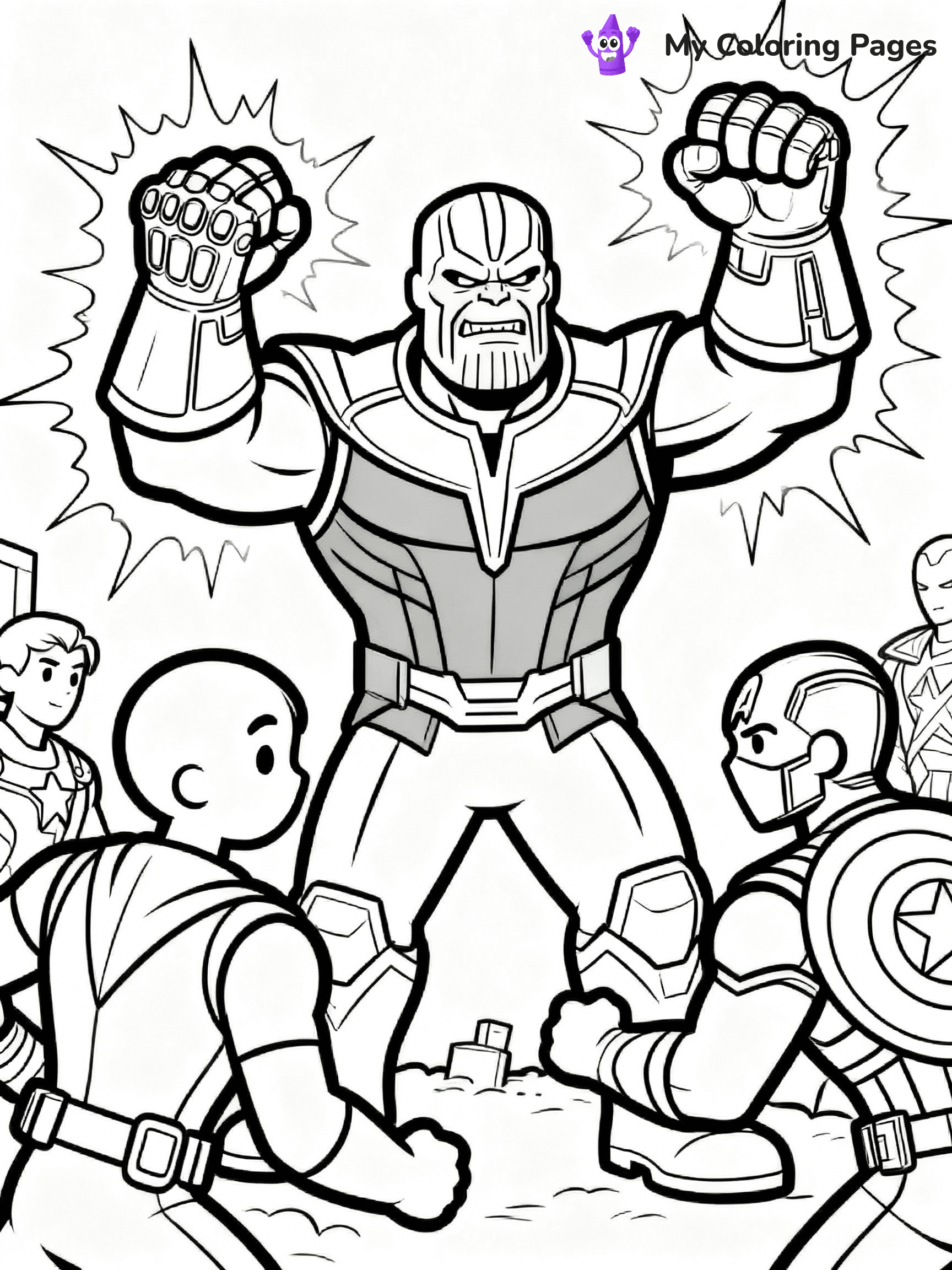 Thanos Coloring Pages - 15