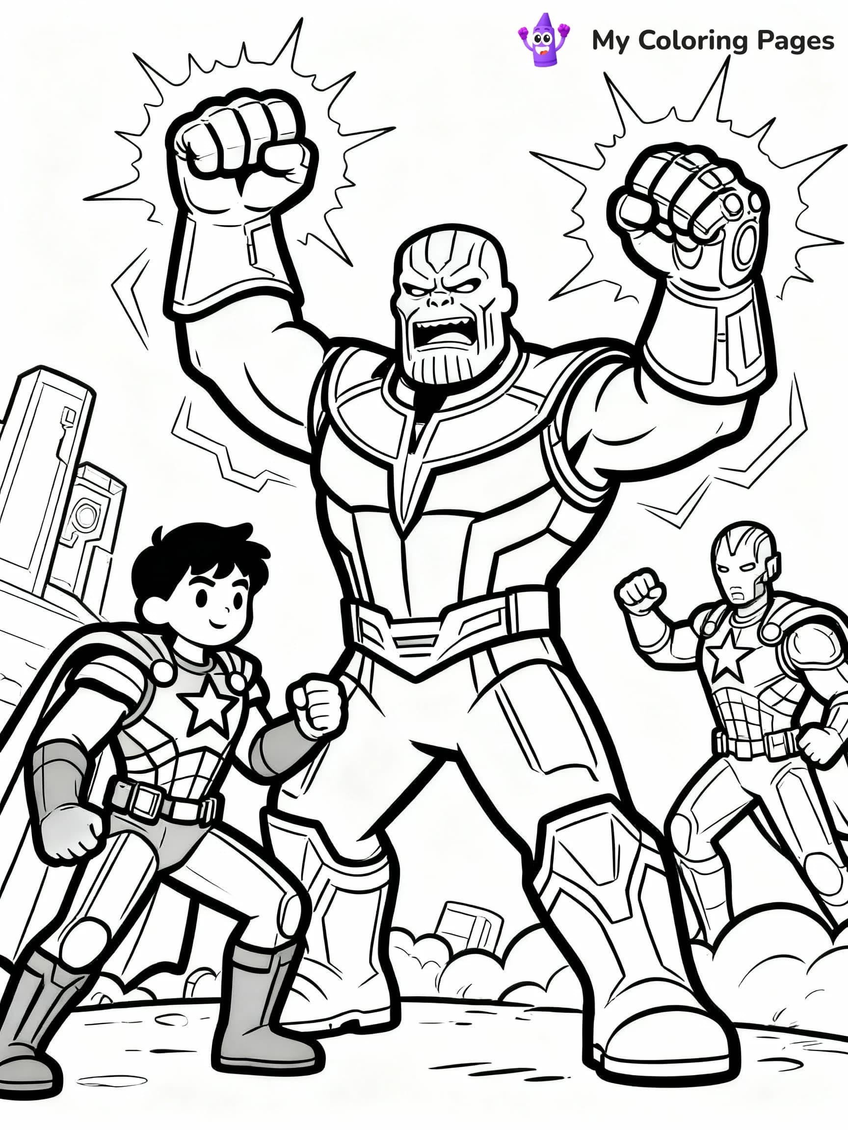 Thanos Coloring Pages - 14