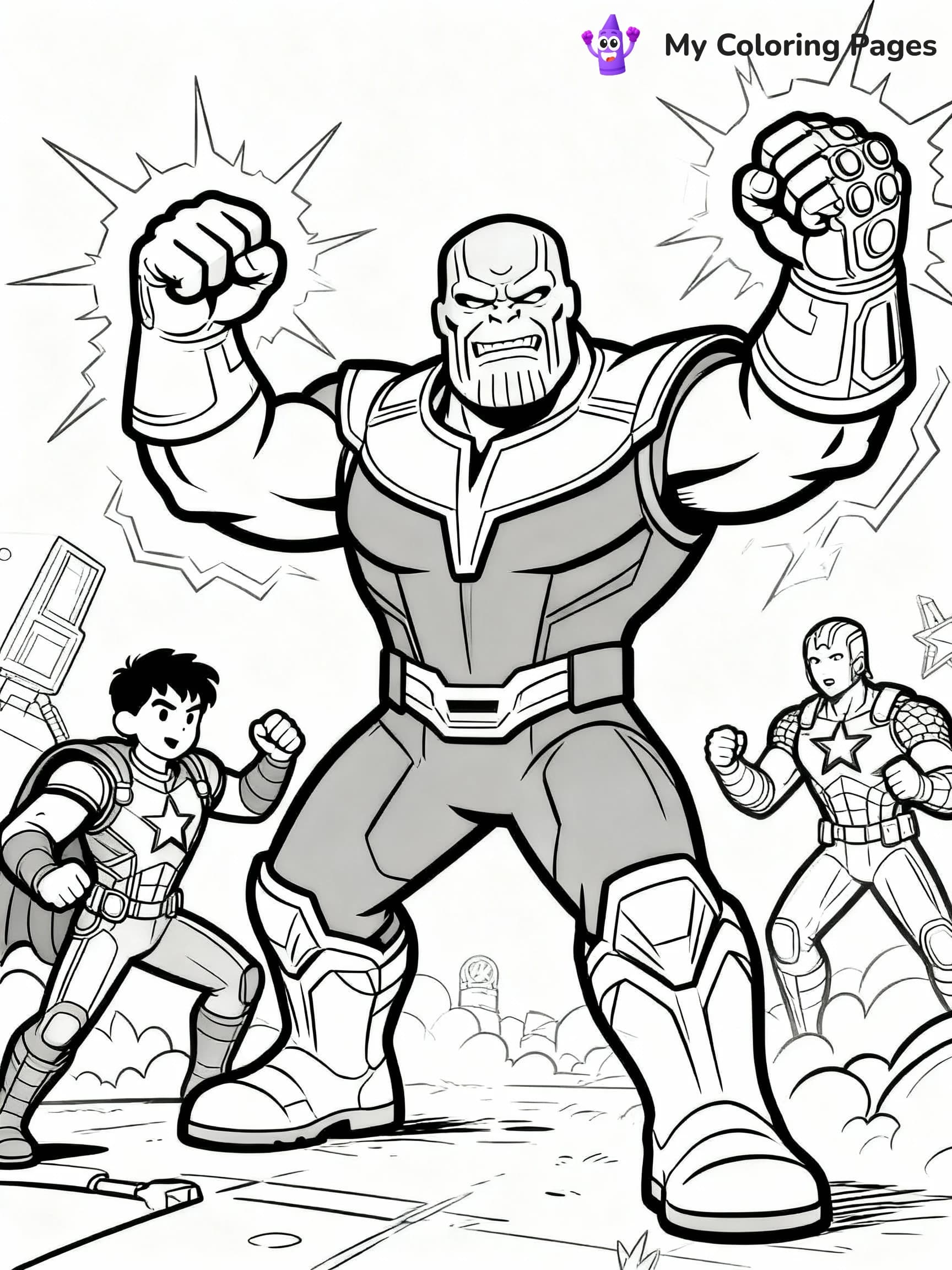 Thanos Coloring Pages - 13