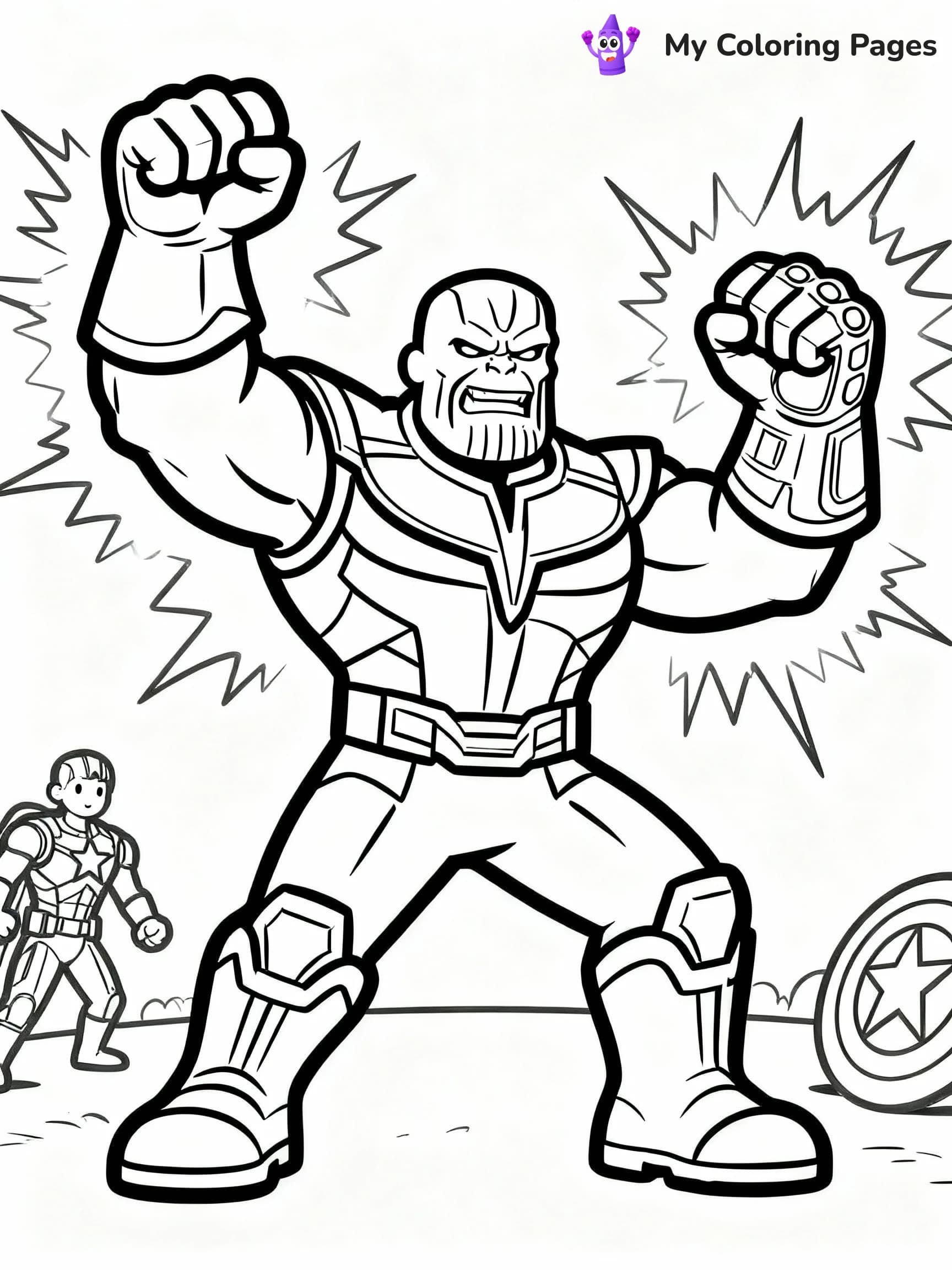 Thanos Coloring Pages - 11