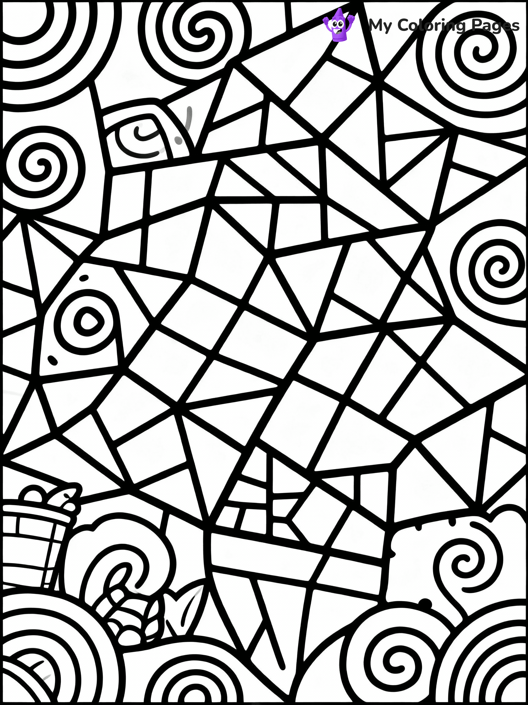 Zentangle Coloring Pages - 1