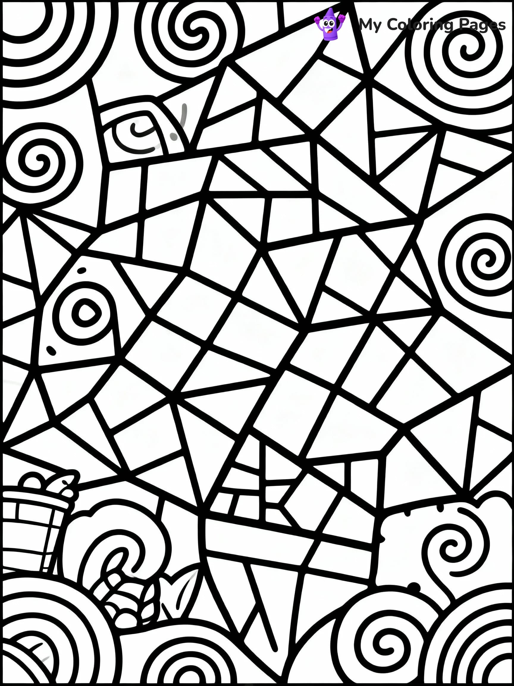 Zentangle Coloring Pages - 1