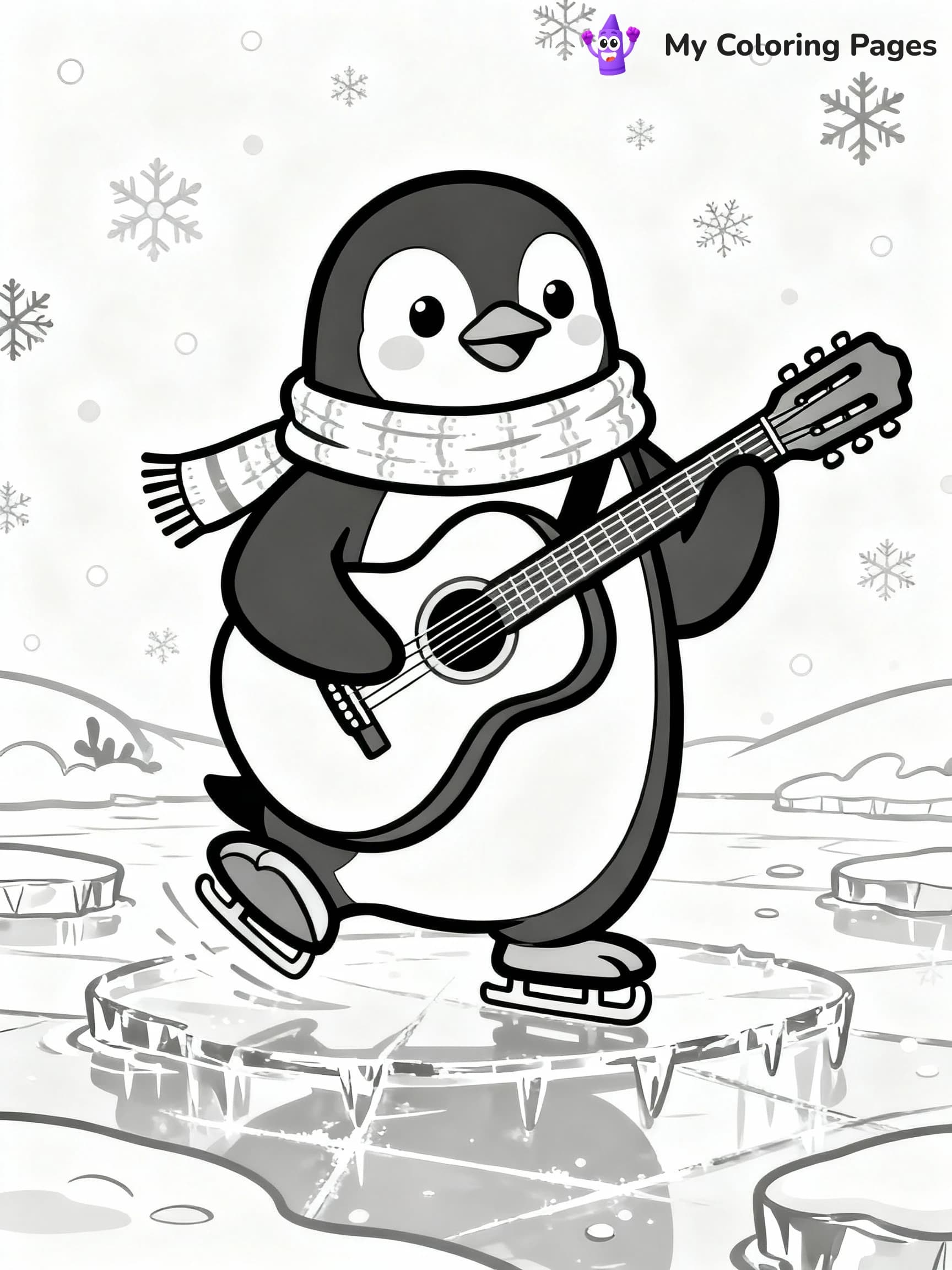 Guitar Coloring Pages - 23