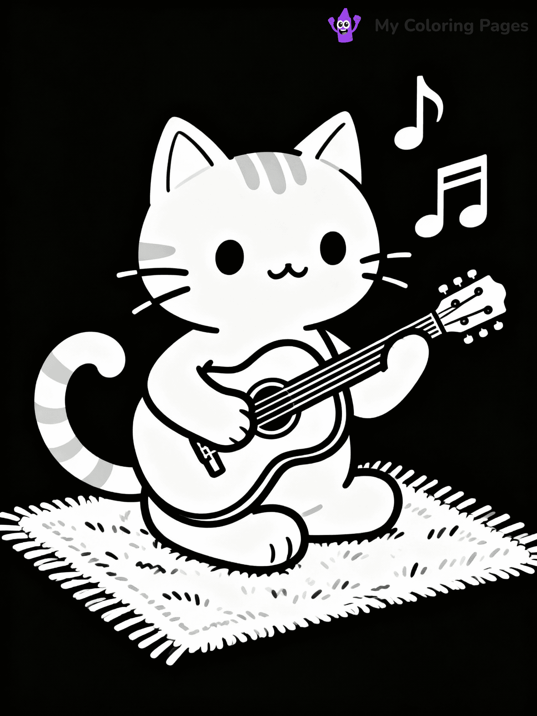 Guitar Coloring Pages - 19