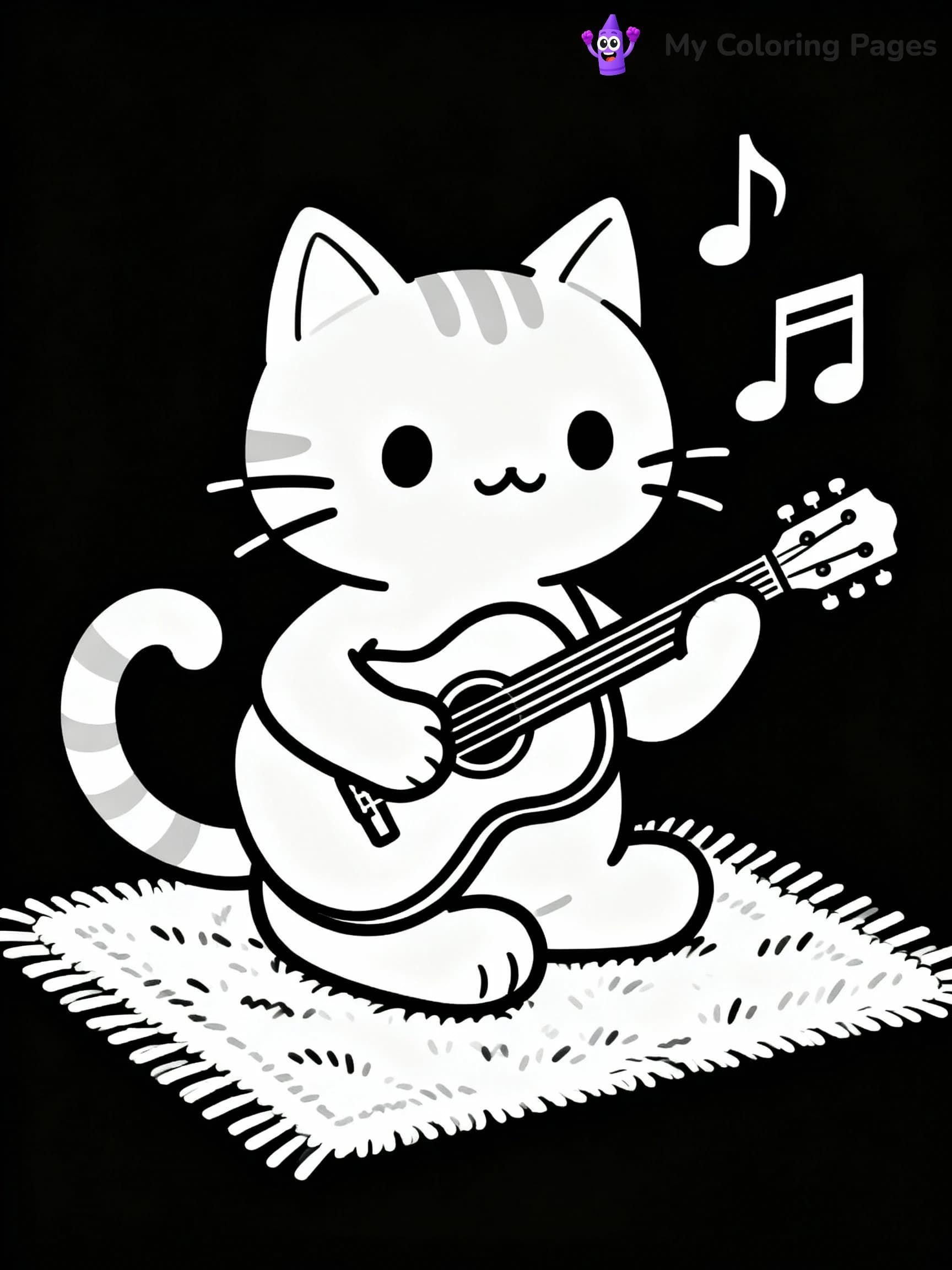 Guitar Coloring Pages - 19