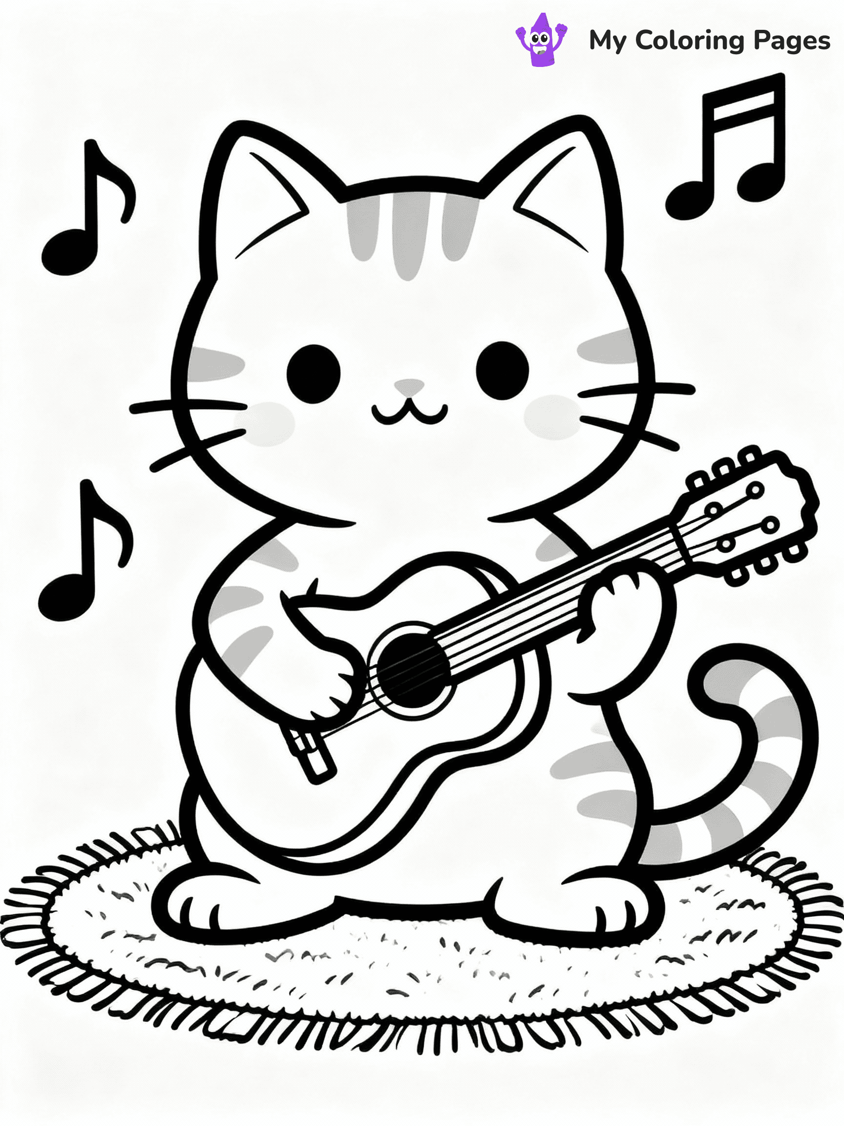 Guitar Coloring Pages - 17