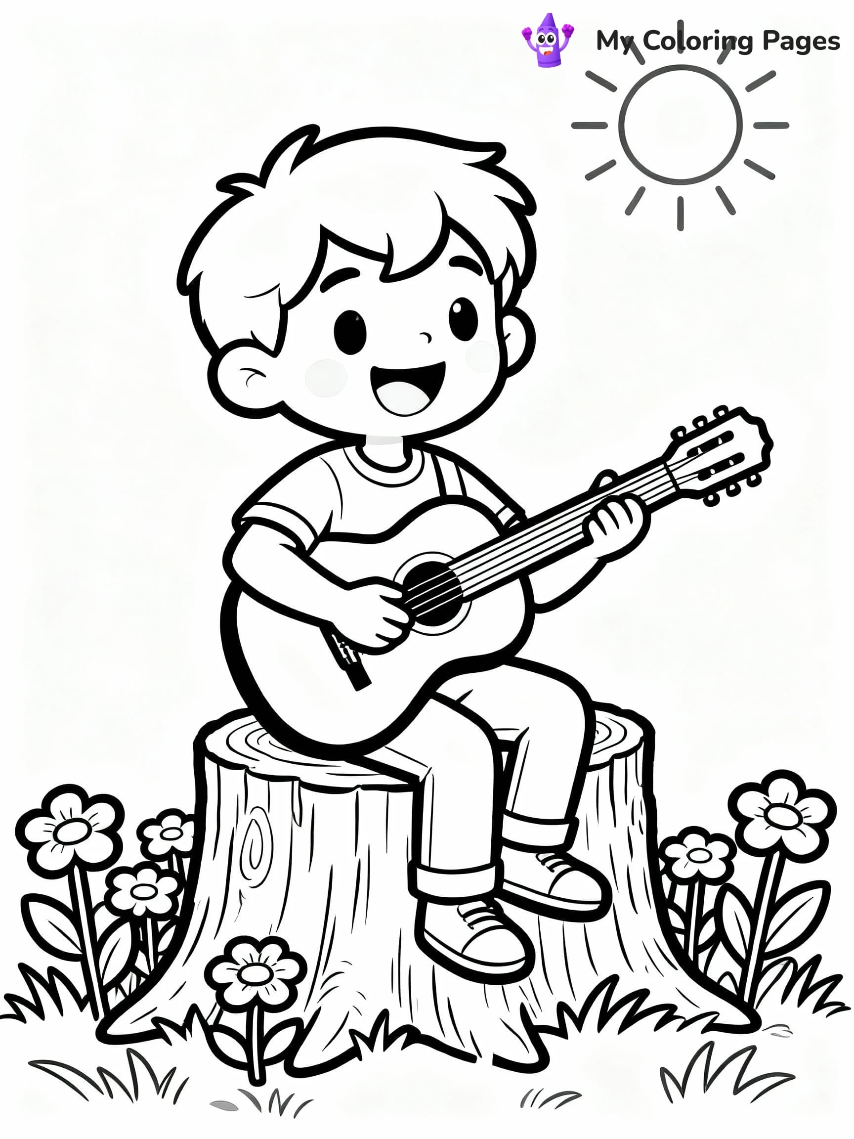 Guitar Coloring Pages - 16