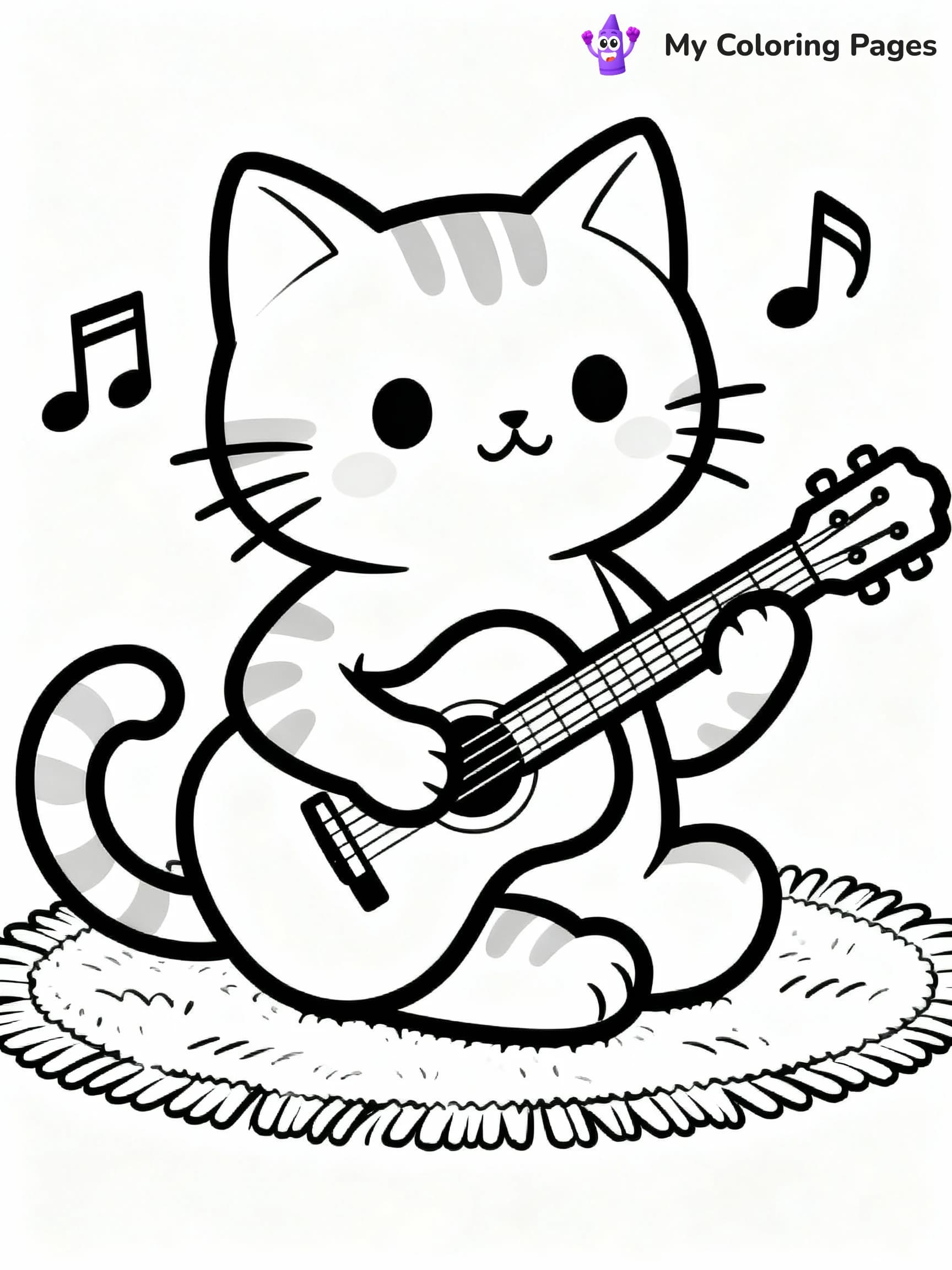 Guitar Coloring Pages - 9