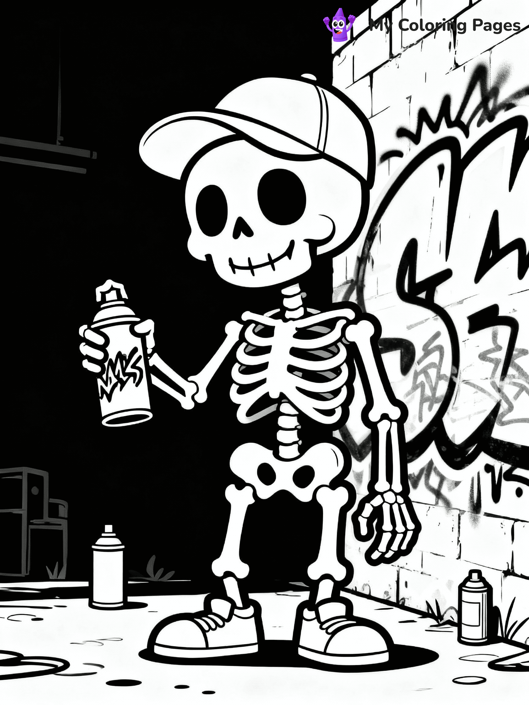 Graffiti Coloring Pages - 24