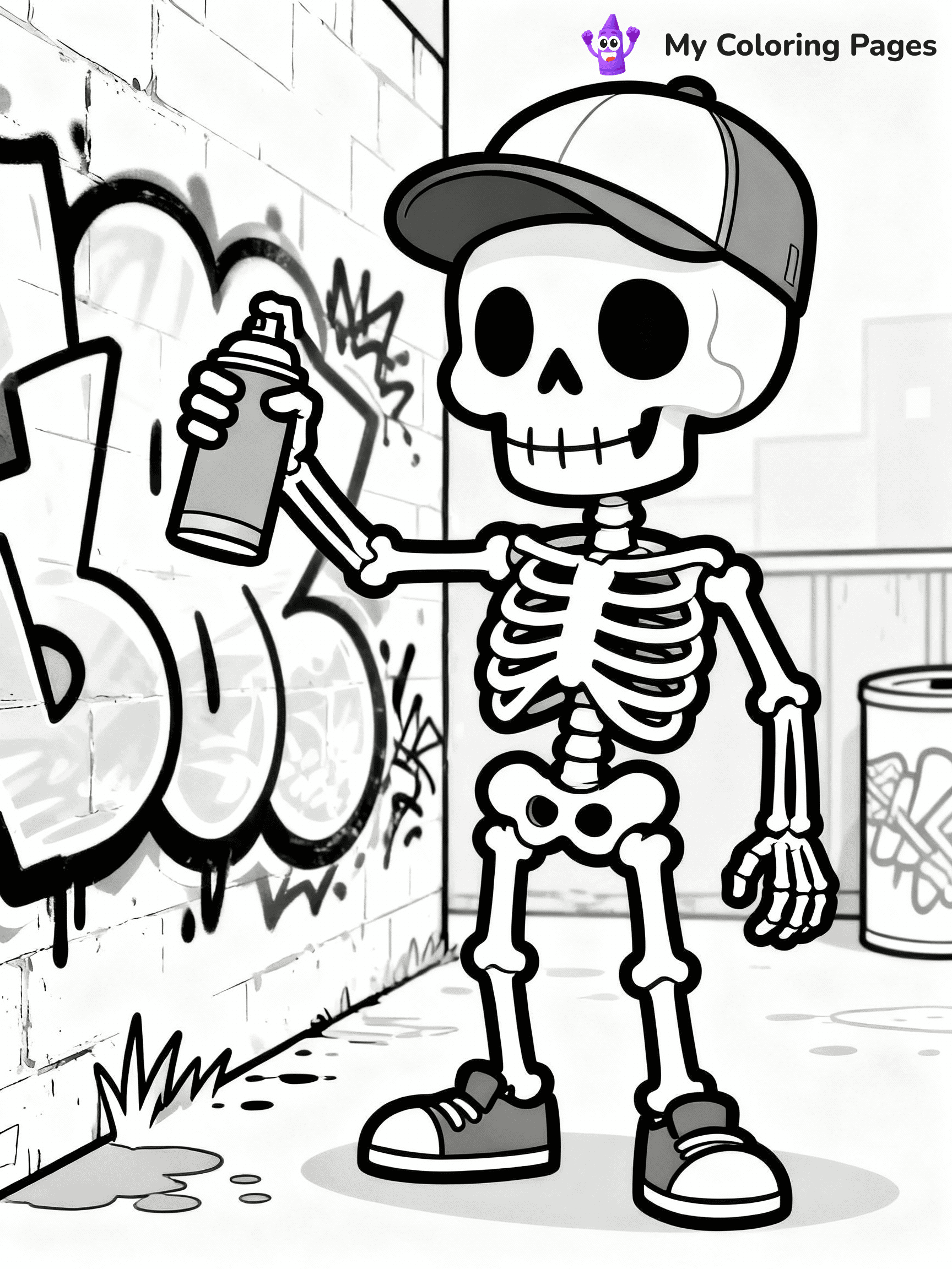 Graffiti Coloring Pages - 21