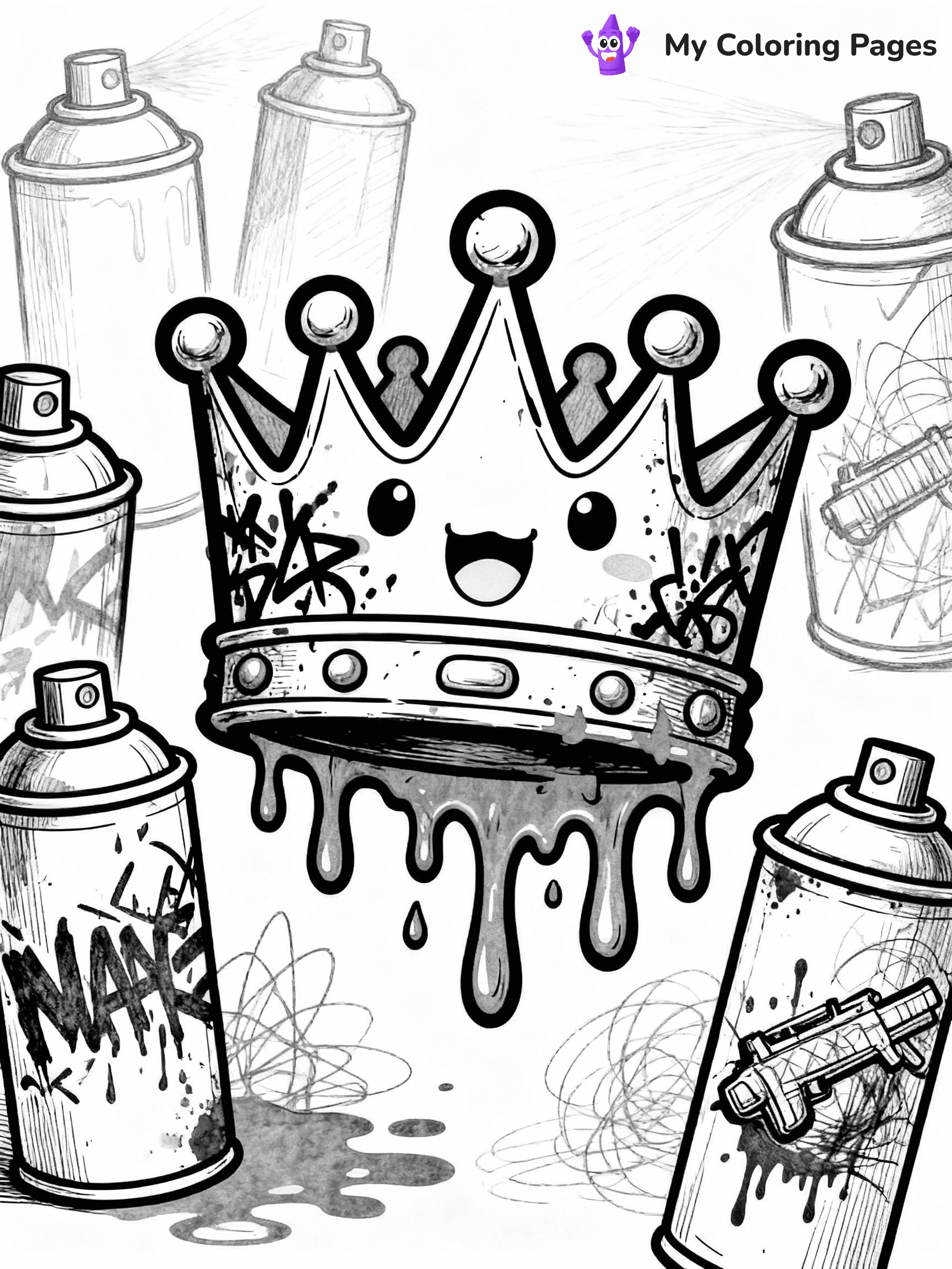 Graffiti Coloring Pages - 14