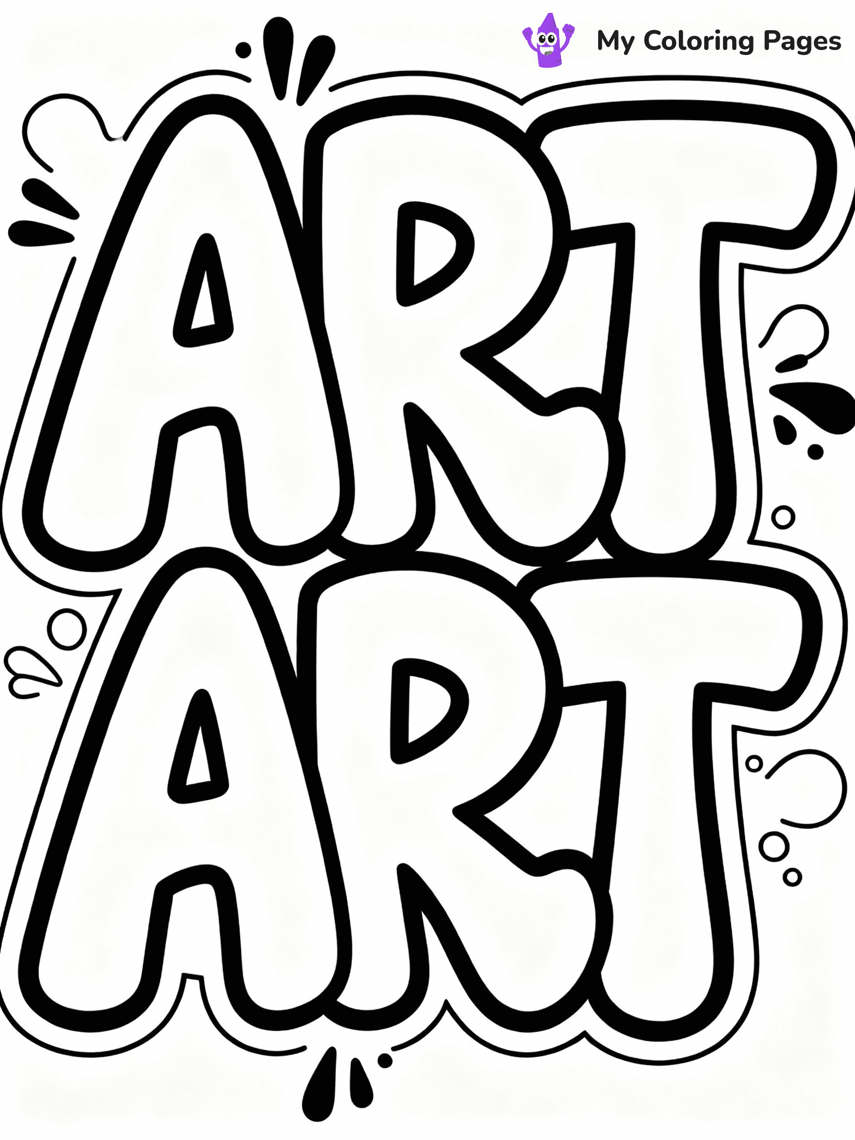 Graffiti Coloring Pages - 10