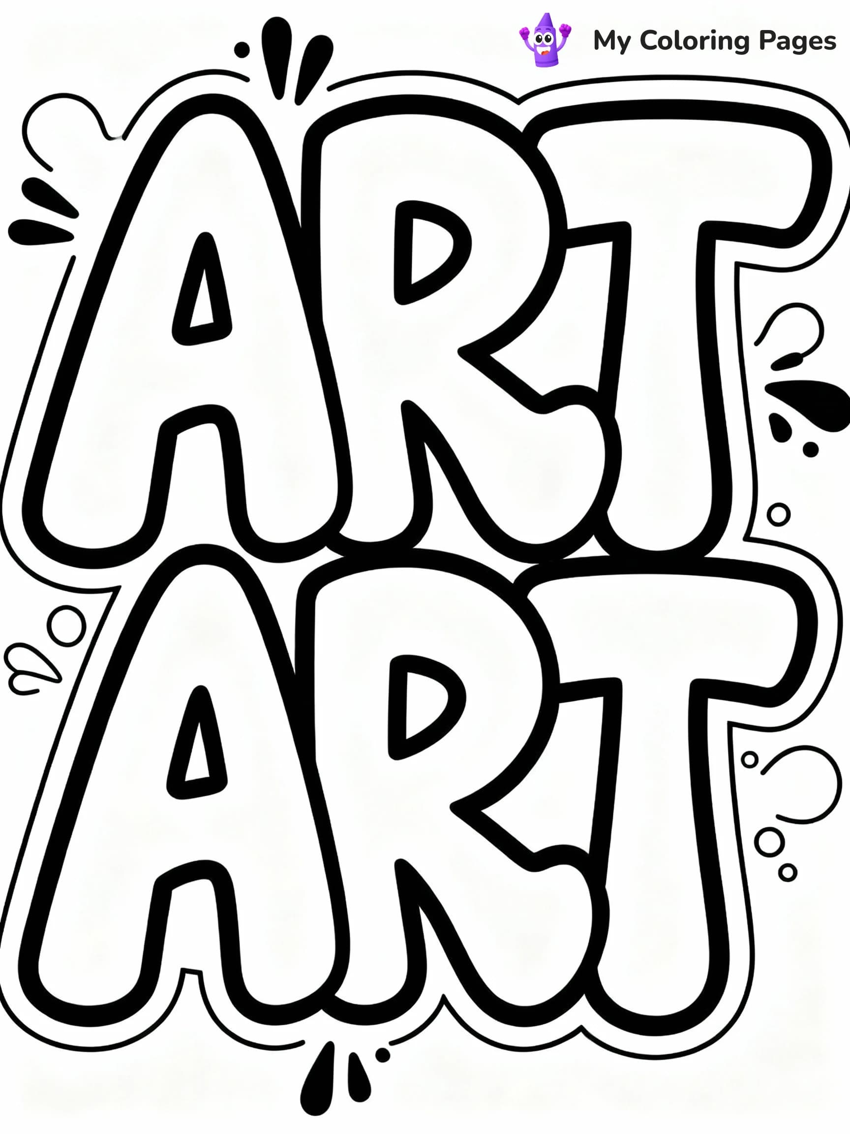 Graffiti Coloring Pages - 10