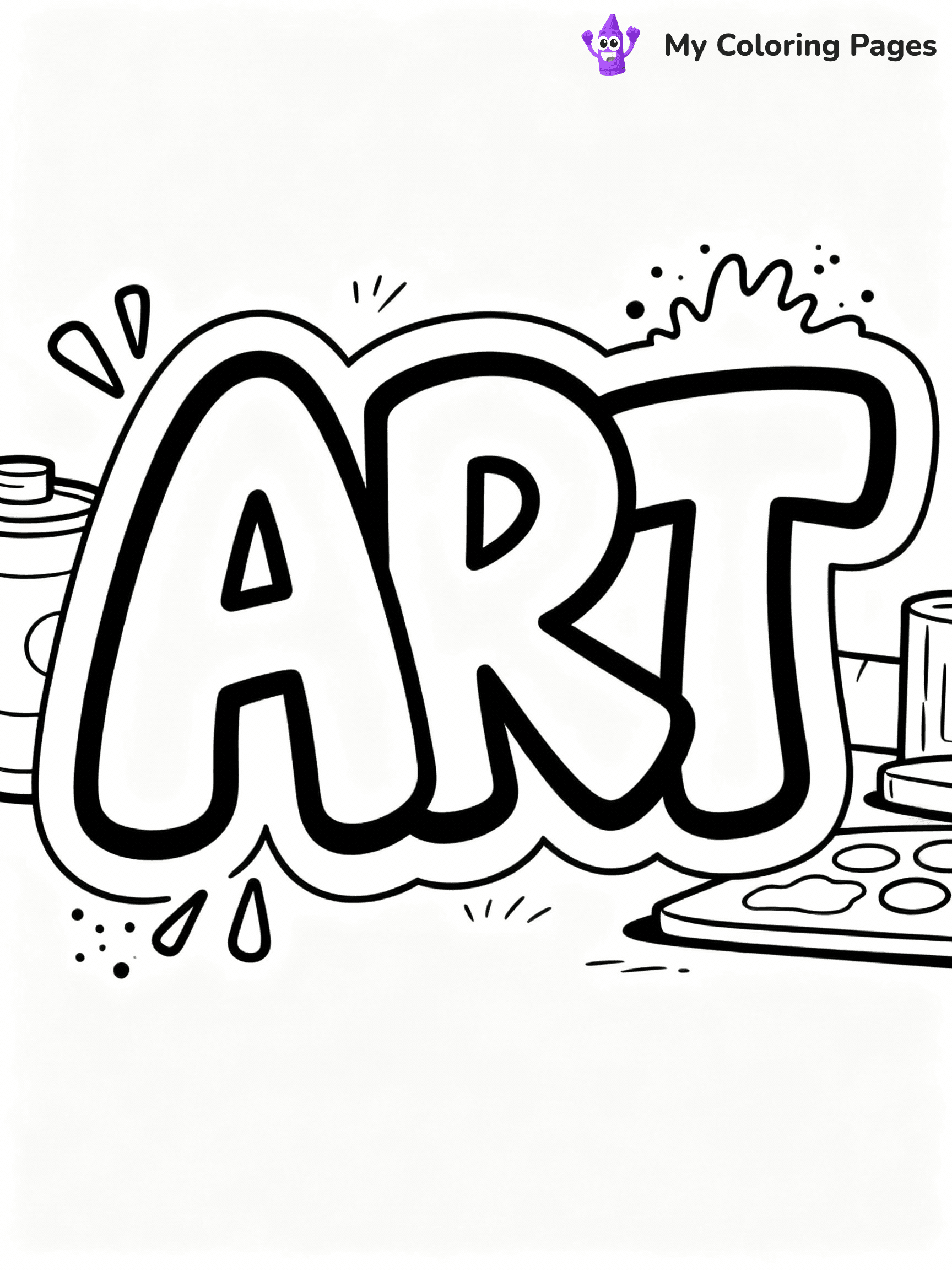 Graffiti Coloring Pages - 8