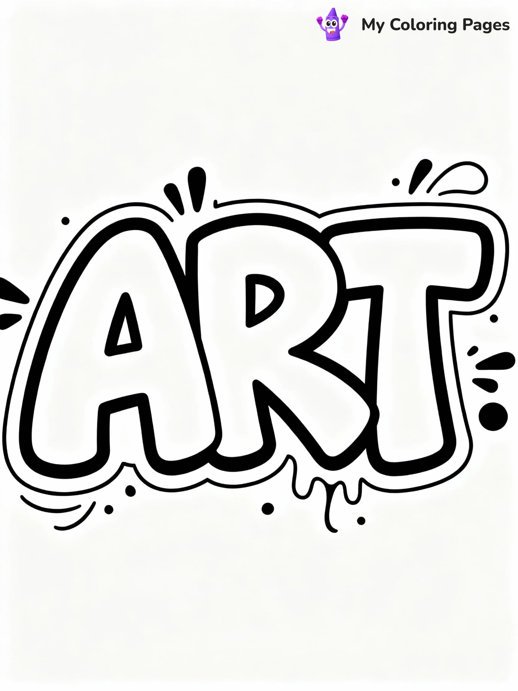 Graffiti Coloring Pages - 6